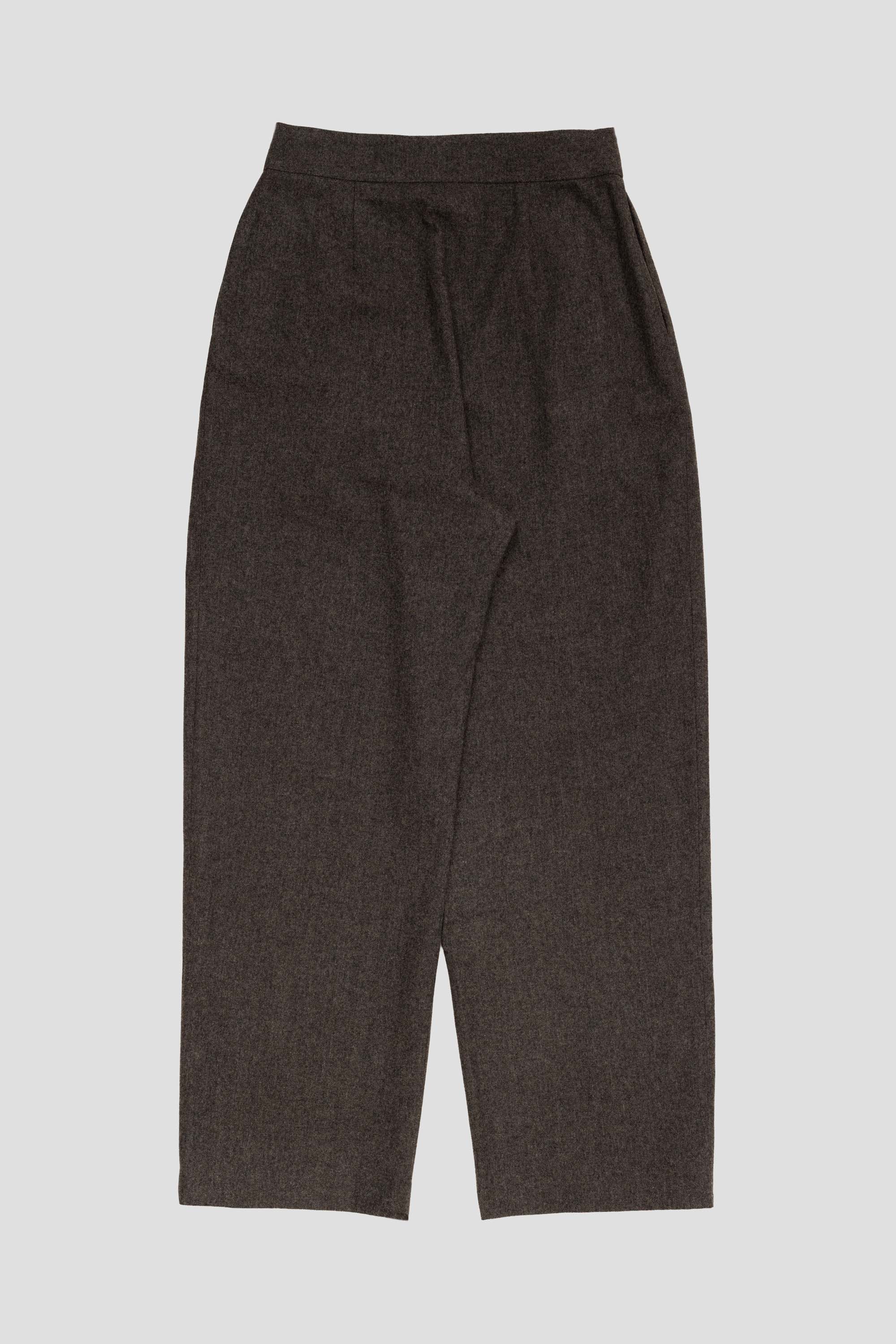 Wool Wrap Pants Charcoal