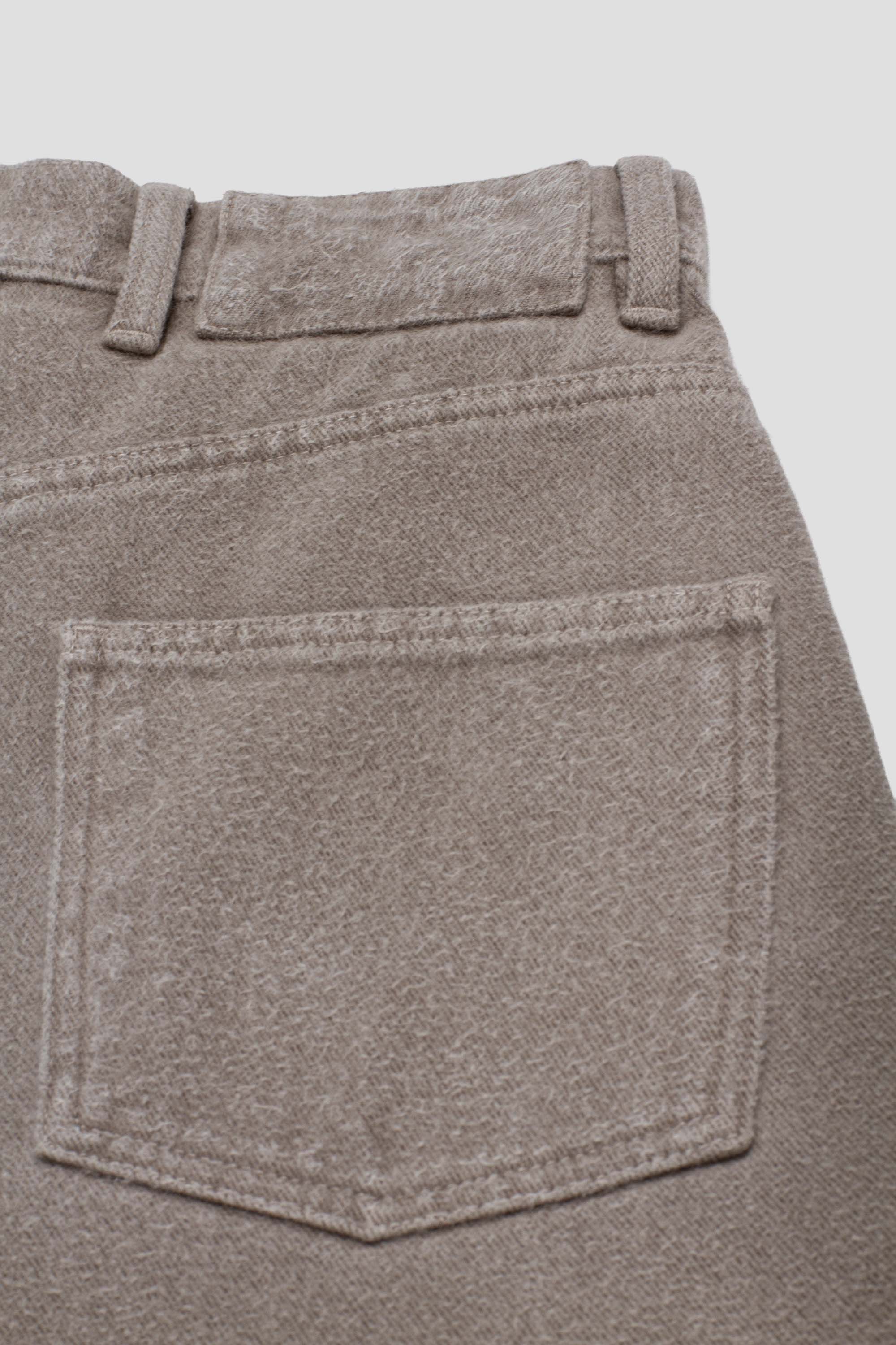 Women's Straight Cut Jeans Brushed Mudstone