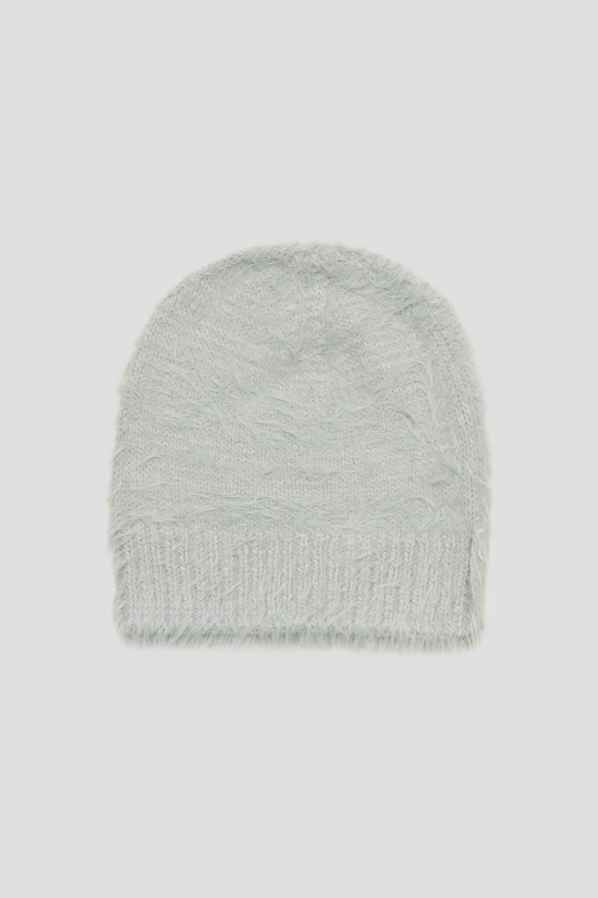 Shaggy Knit Beanie Light Mint