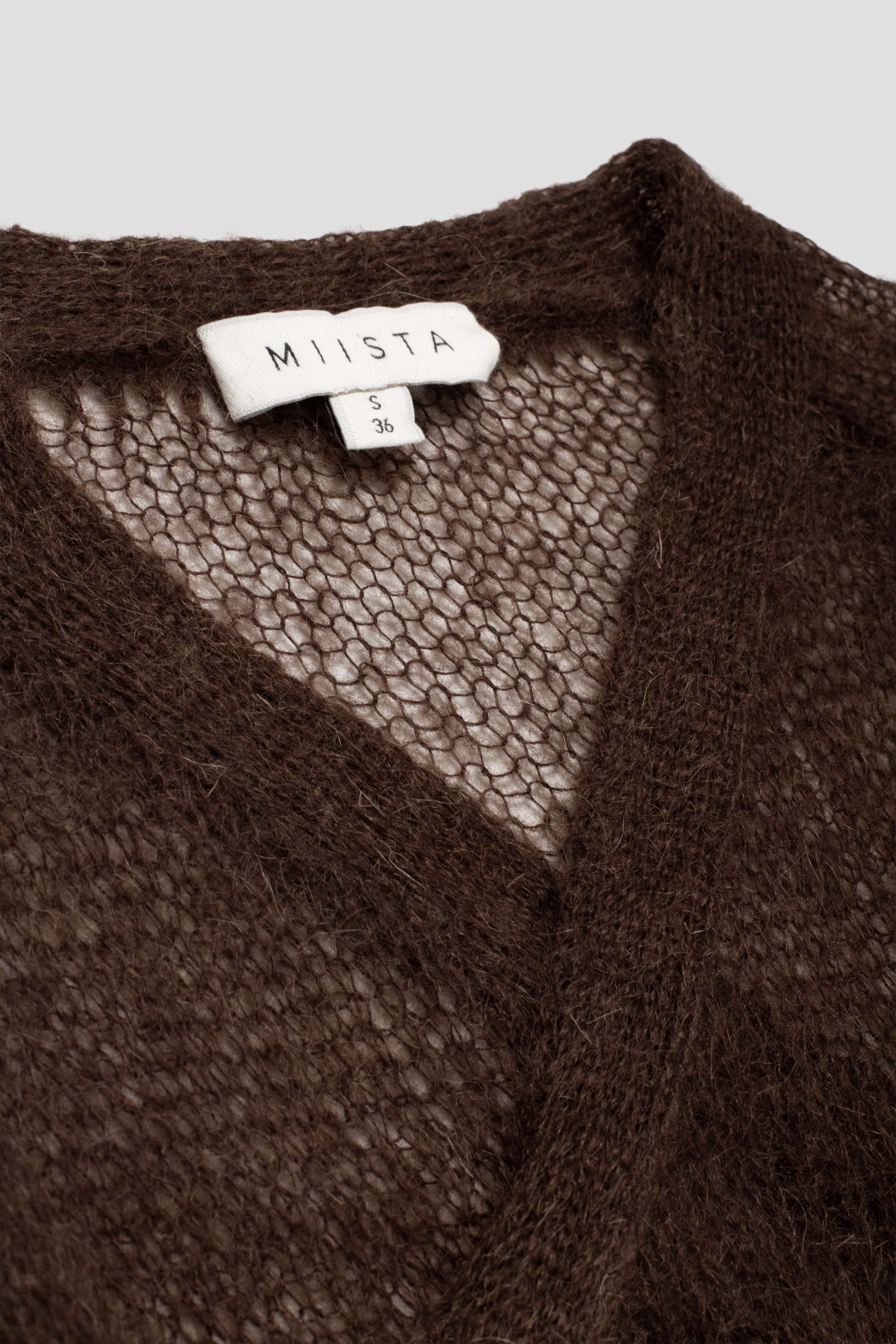 Helen Mohair Cardigan Brown