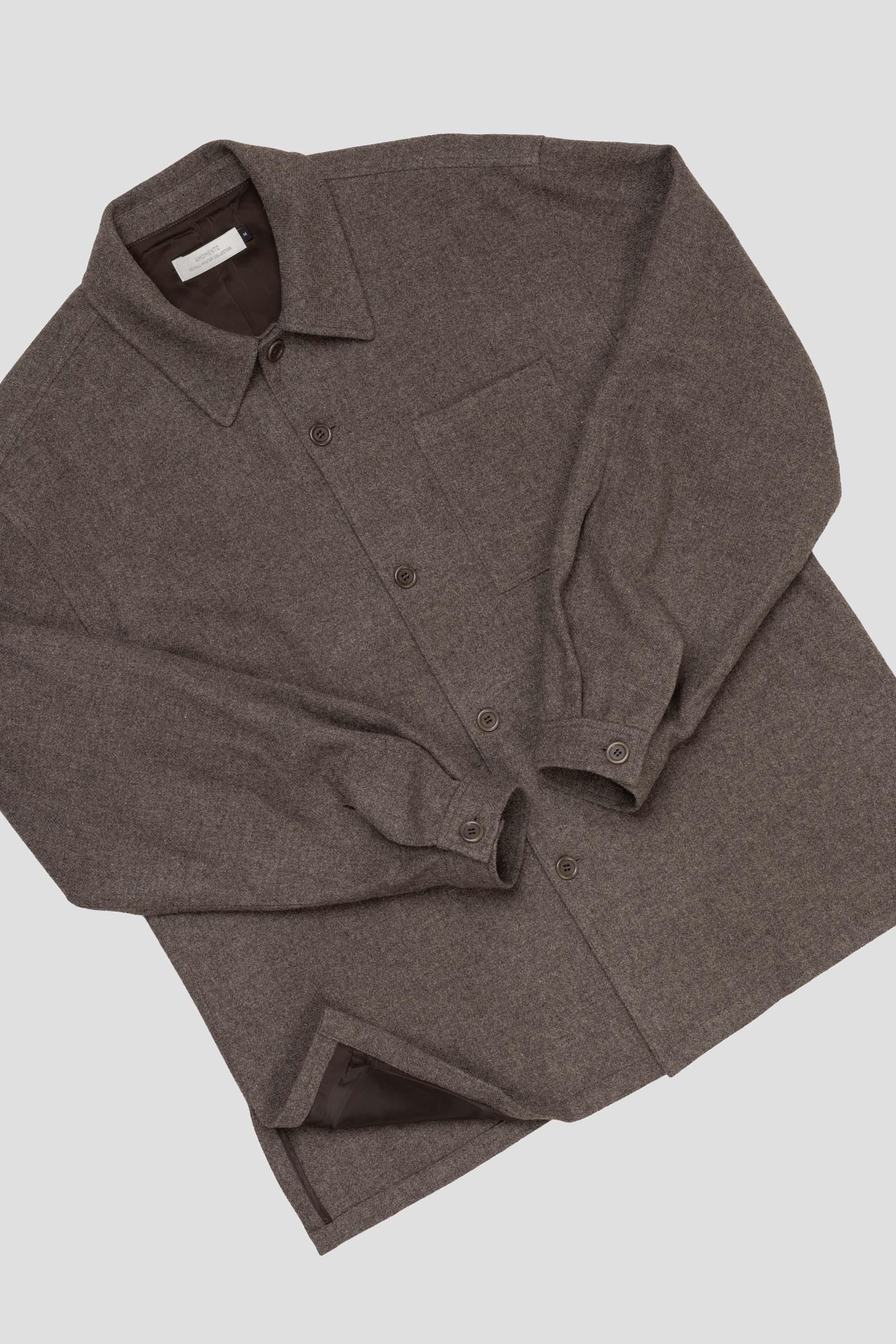 Wool Shirt Light Brown