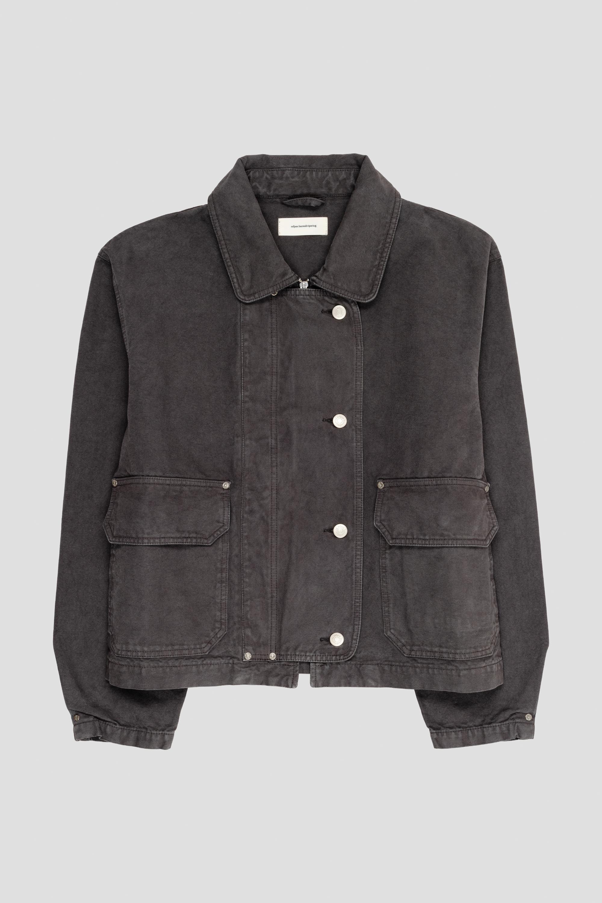 Courier Jacket Washed Grey Canvas