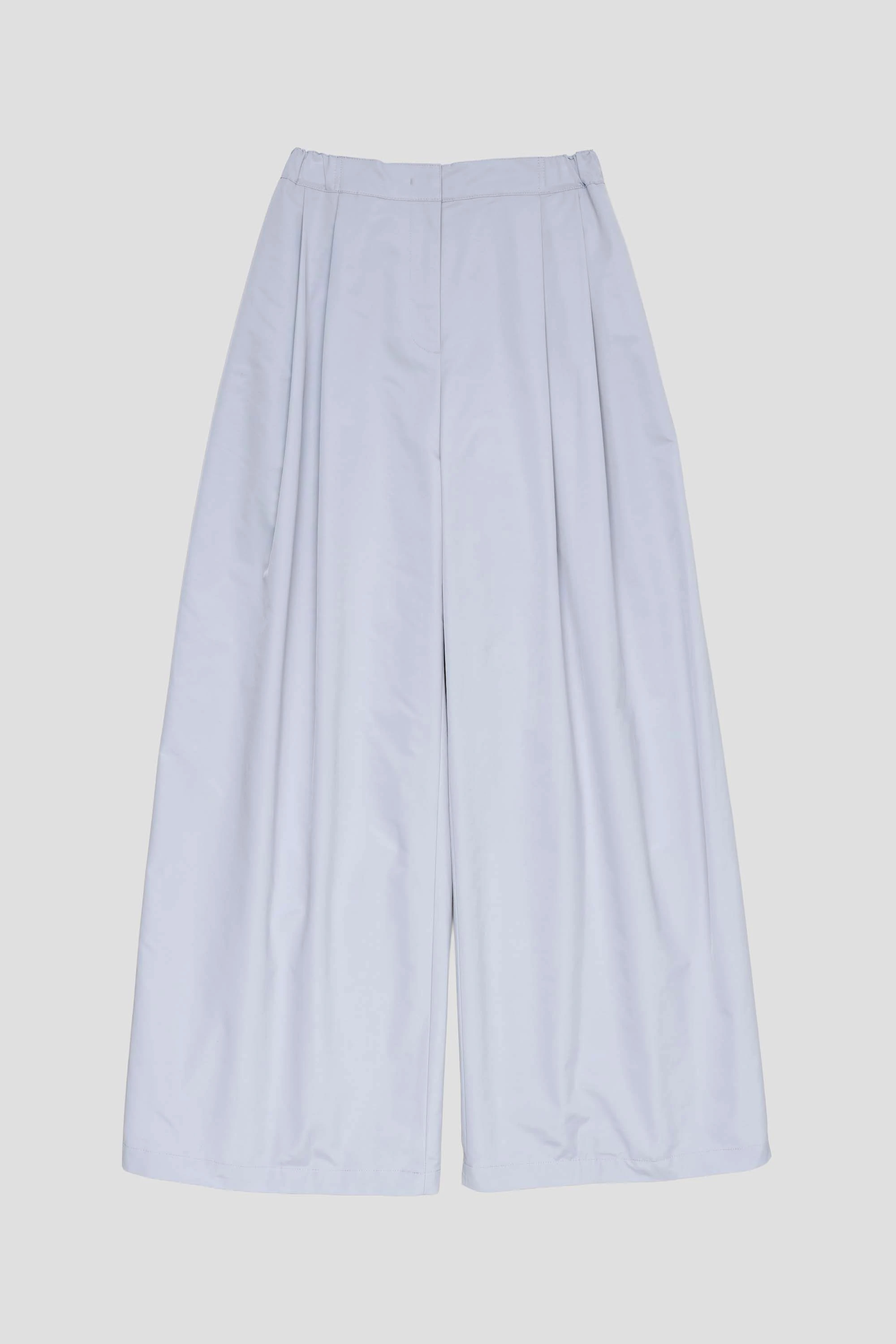 Amomento Two Tuck Balloon Pants Light Grey