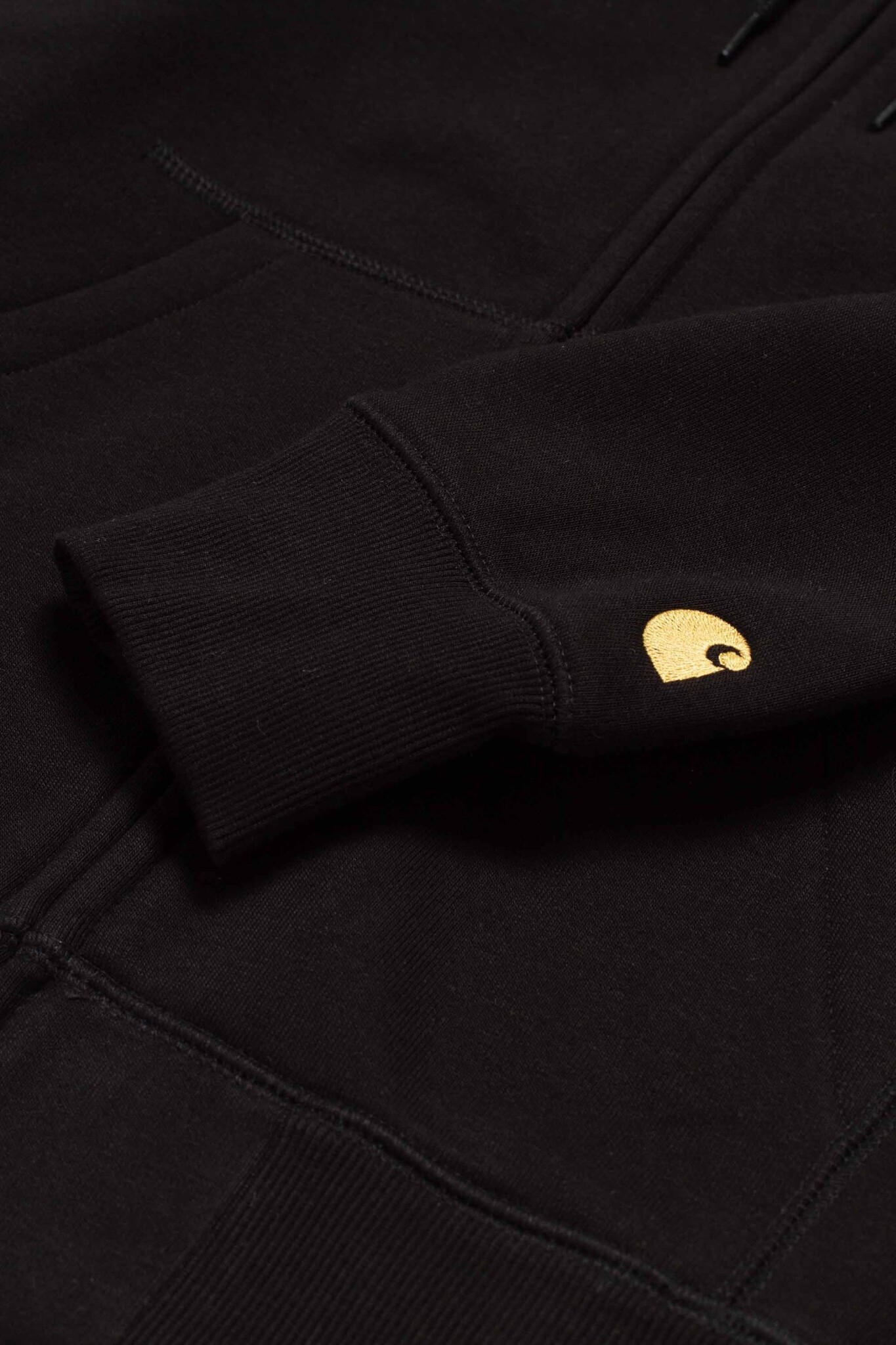 Hooded Chase Jacket Black/Gold