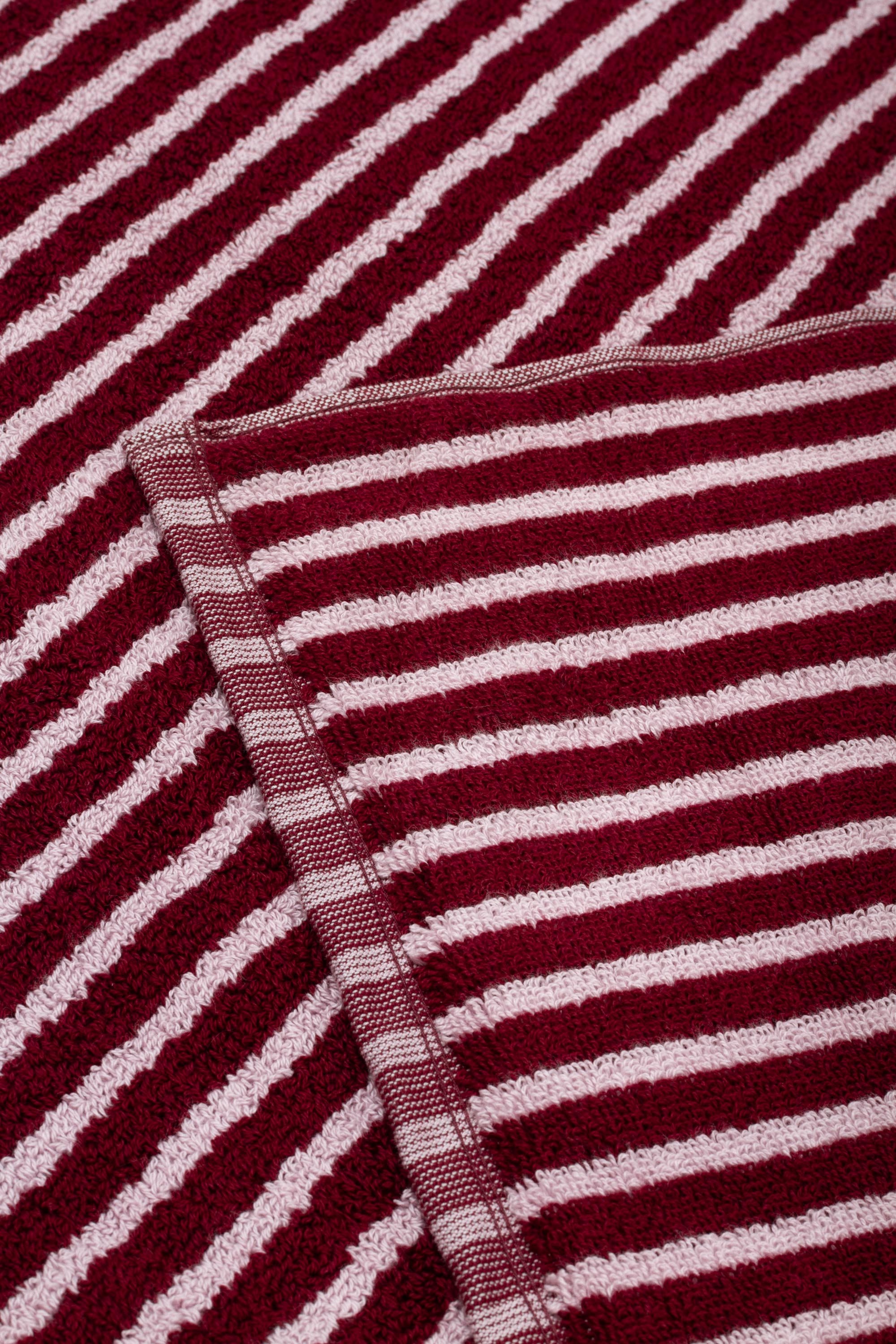 Terry Towel Bath Towel Red&Rose