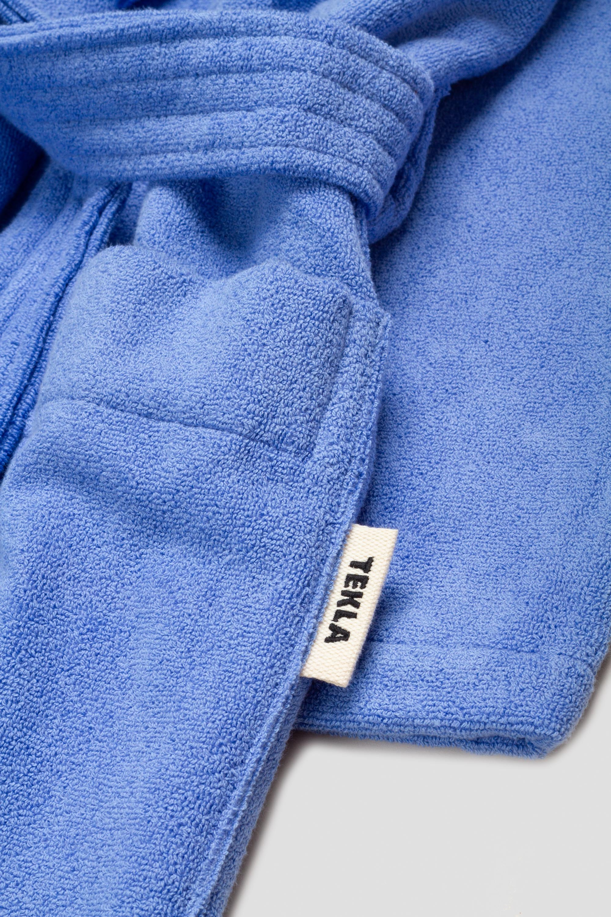 Classic Bathrobe Clear Blue