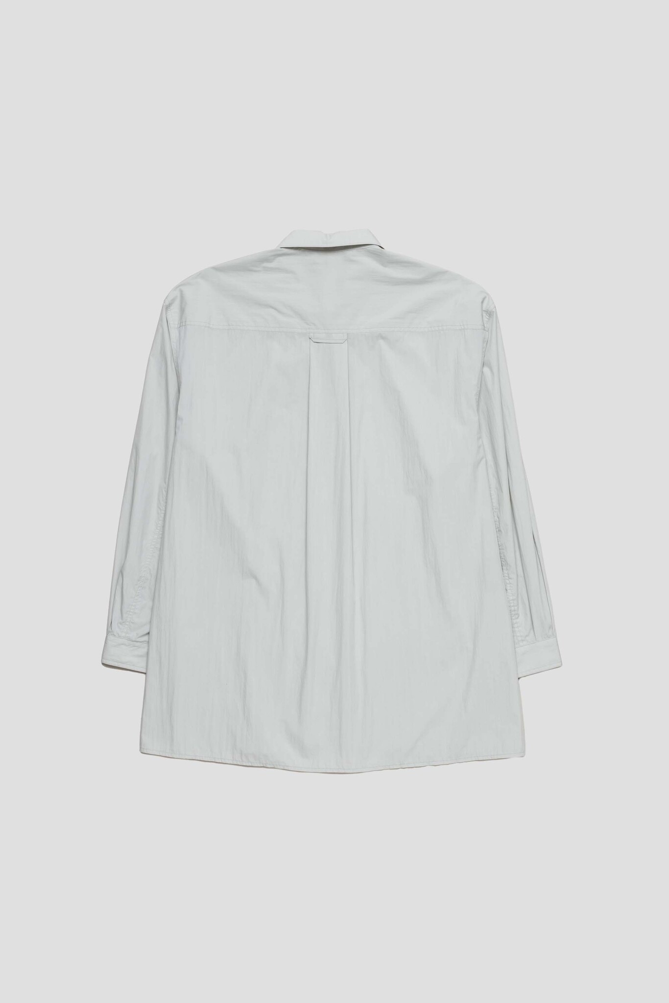 Oversize Shirring Shirt Light Grey