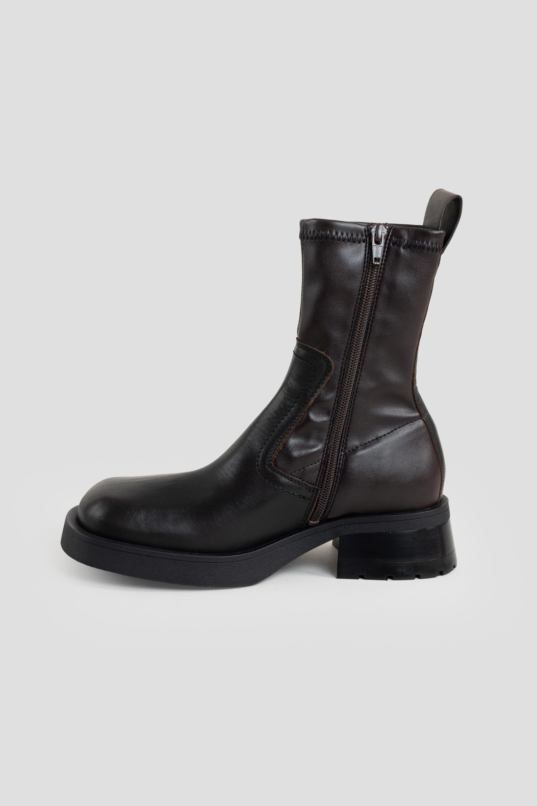 MiistaNew Oliana Ankle Boots Brown