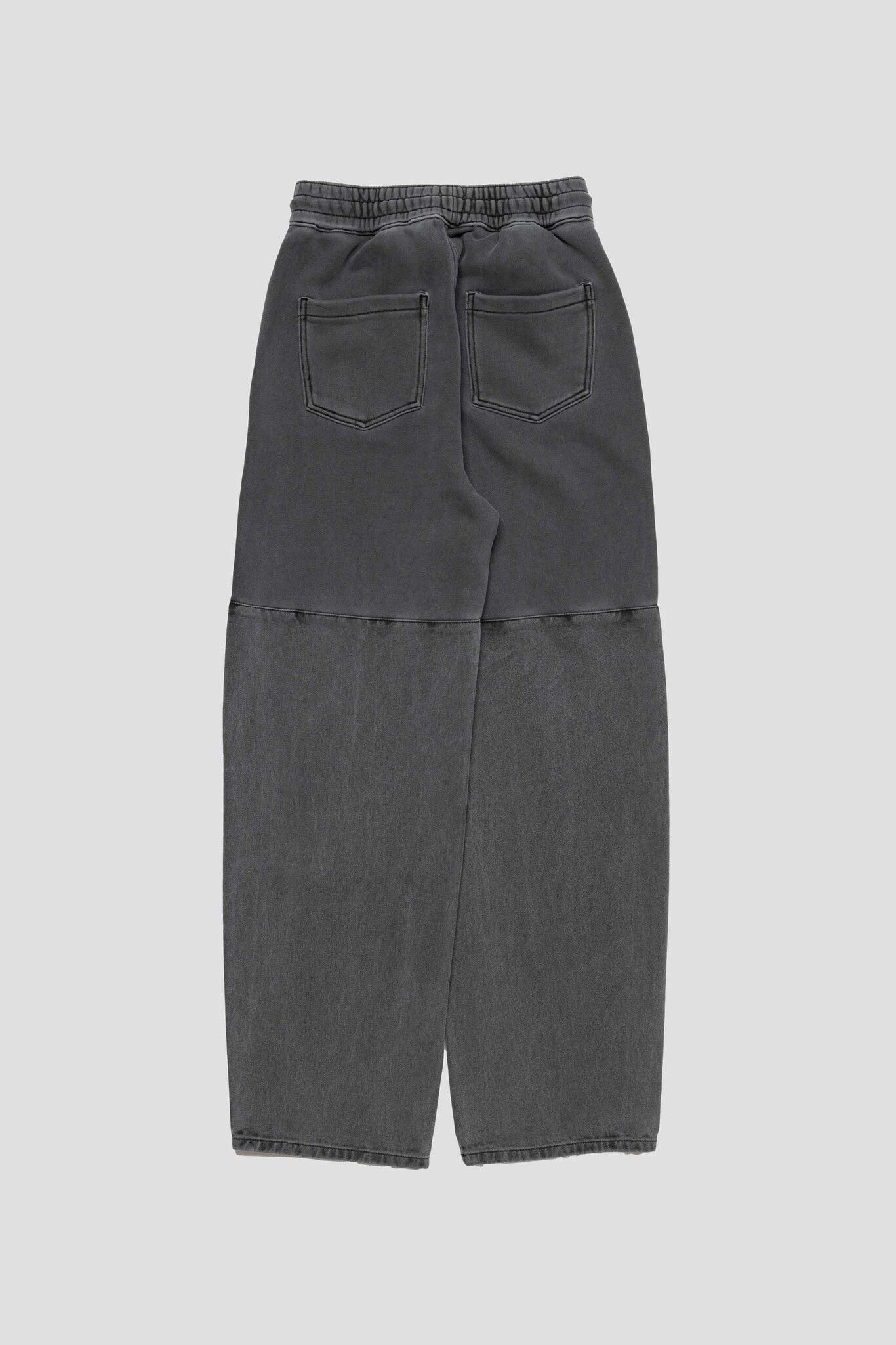 Drawstring Denim Pants Charcoal