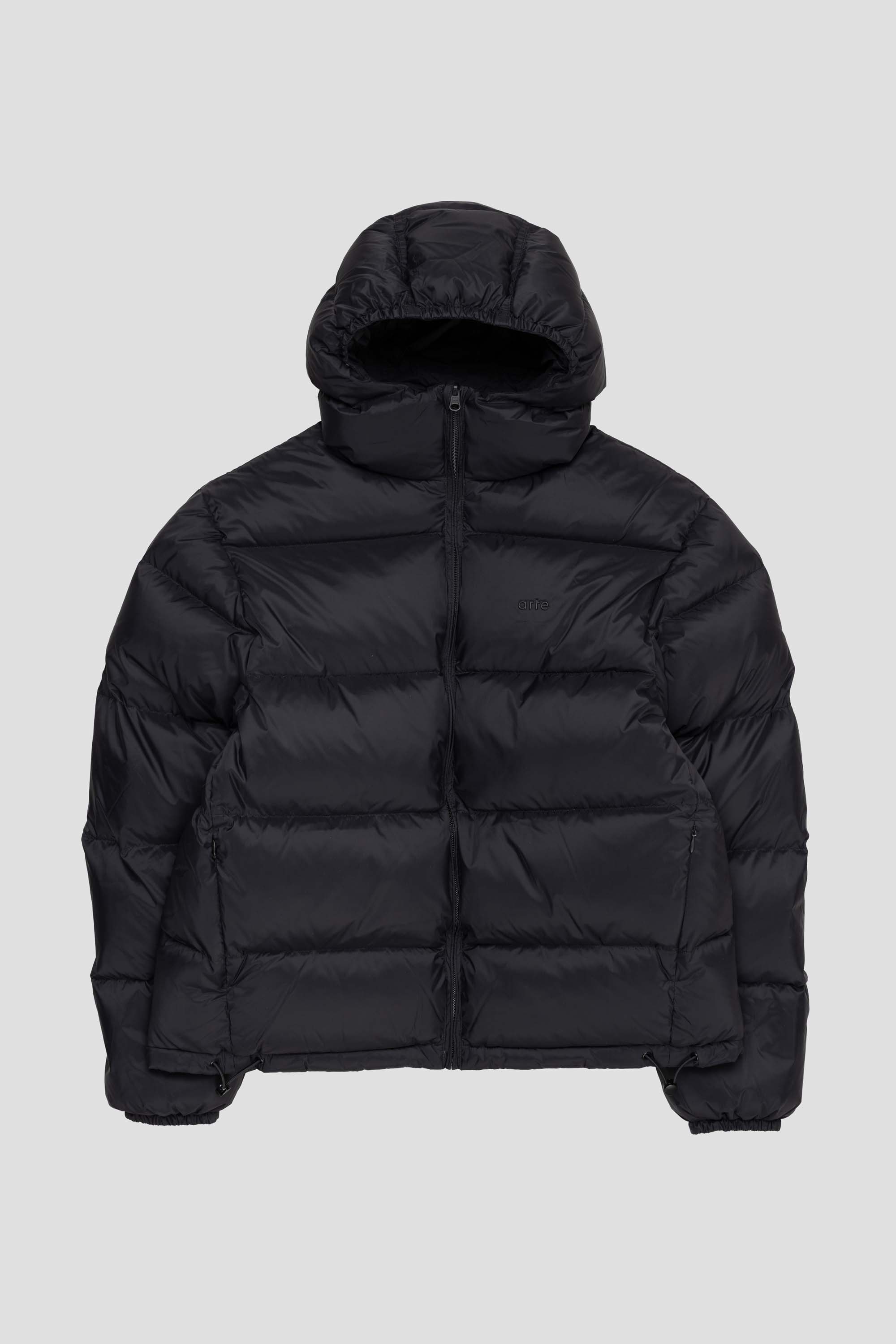 Cropped Puffer Jacket Black