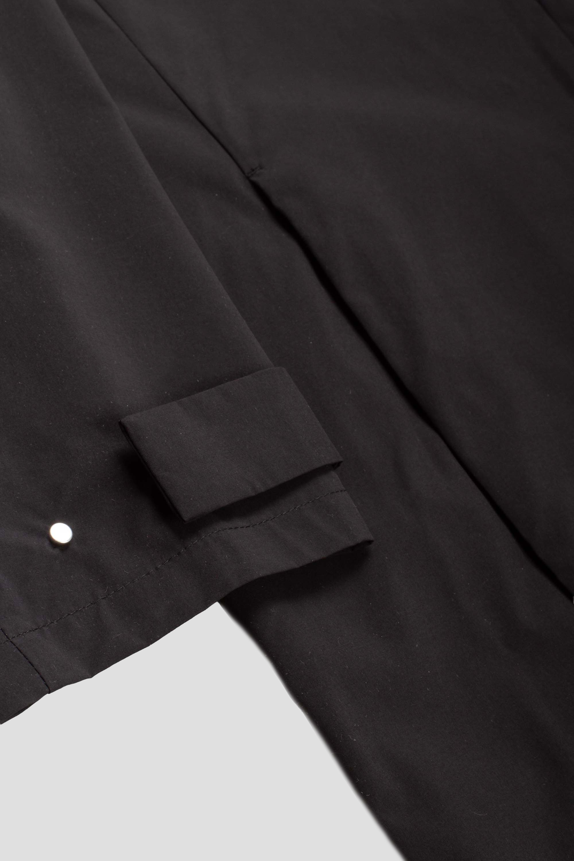 Detachable Hood Shirt Black