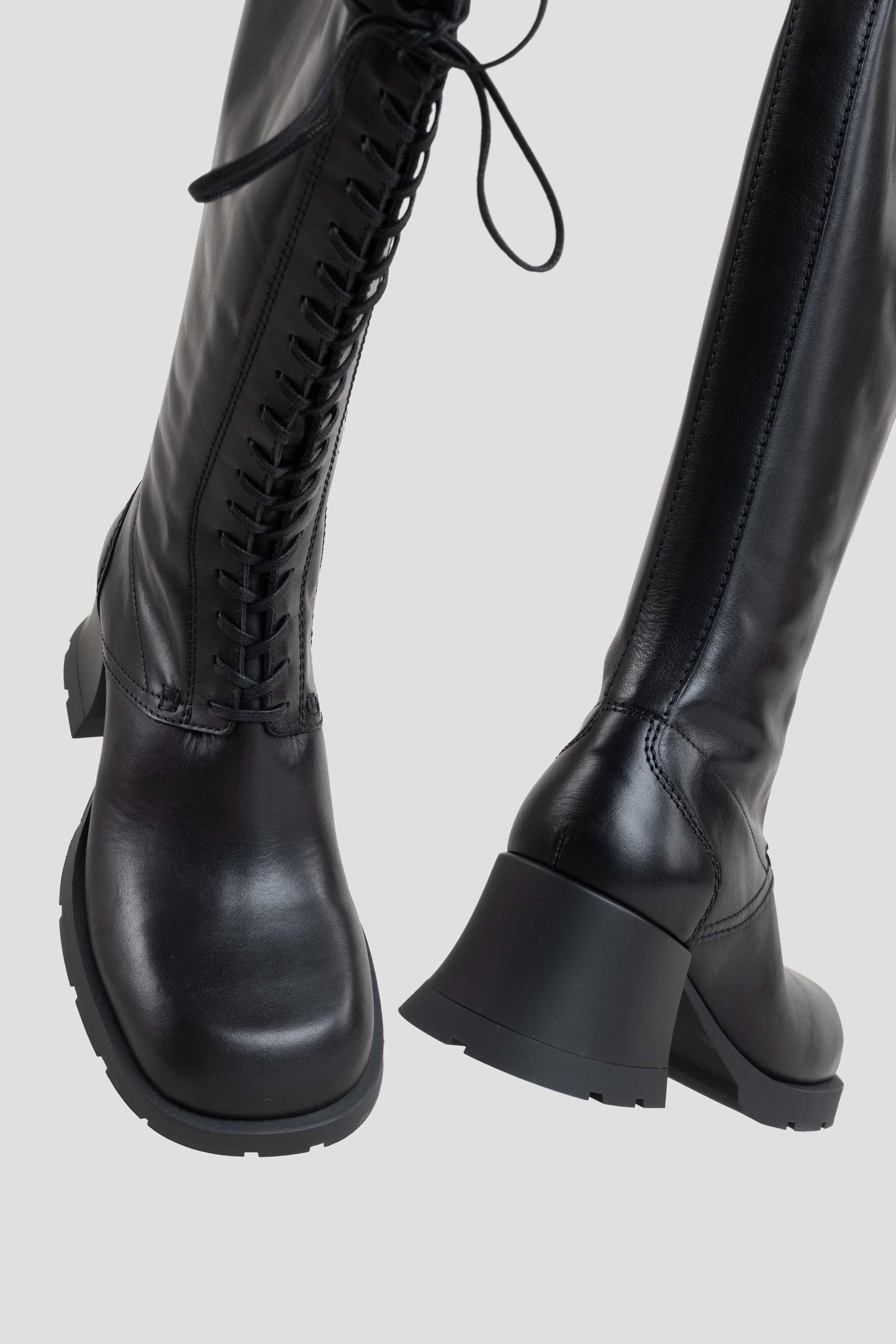 Michaela Lace Boots Black