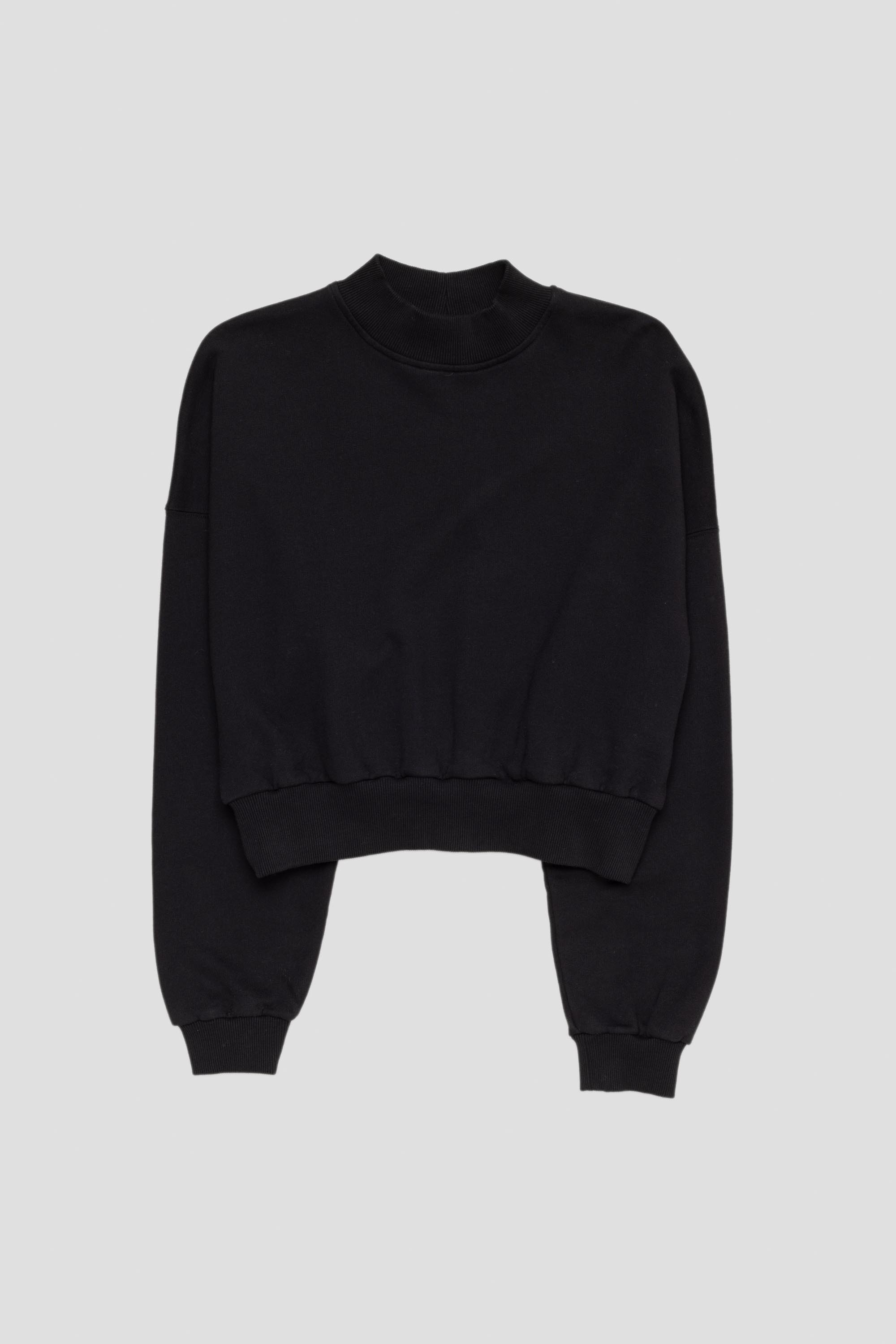 Pia Funnel Neck Sweatshirt Black