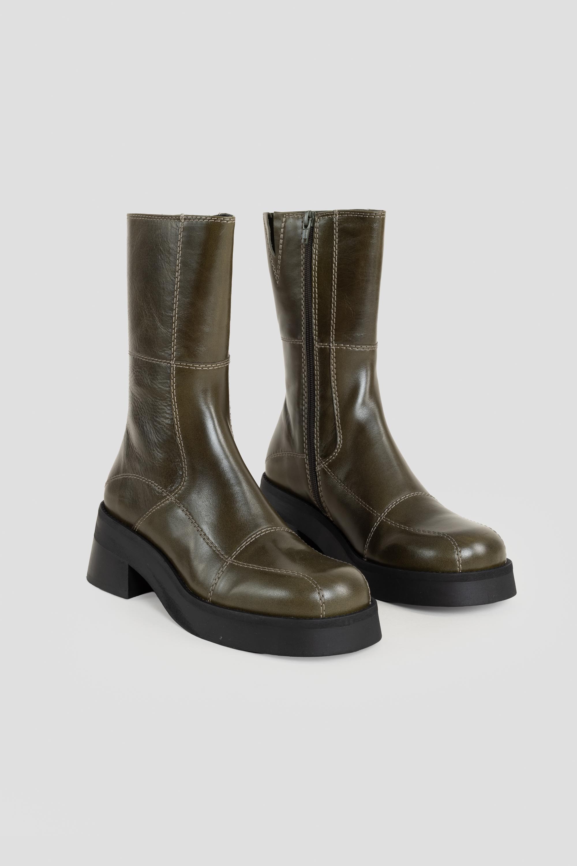 Heya Ankle Boots Khaki