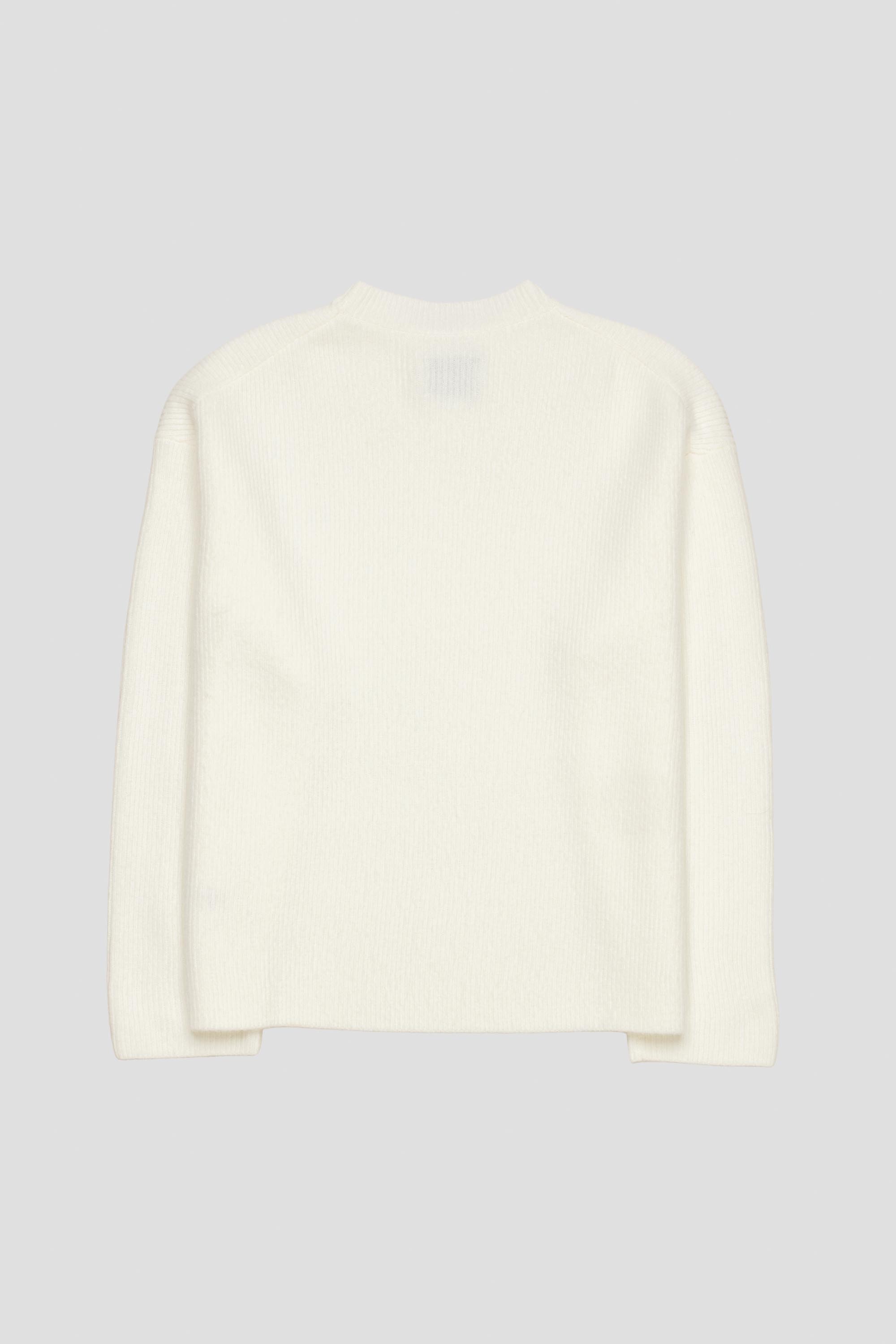 Signature Knitted Crewneck White