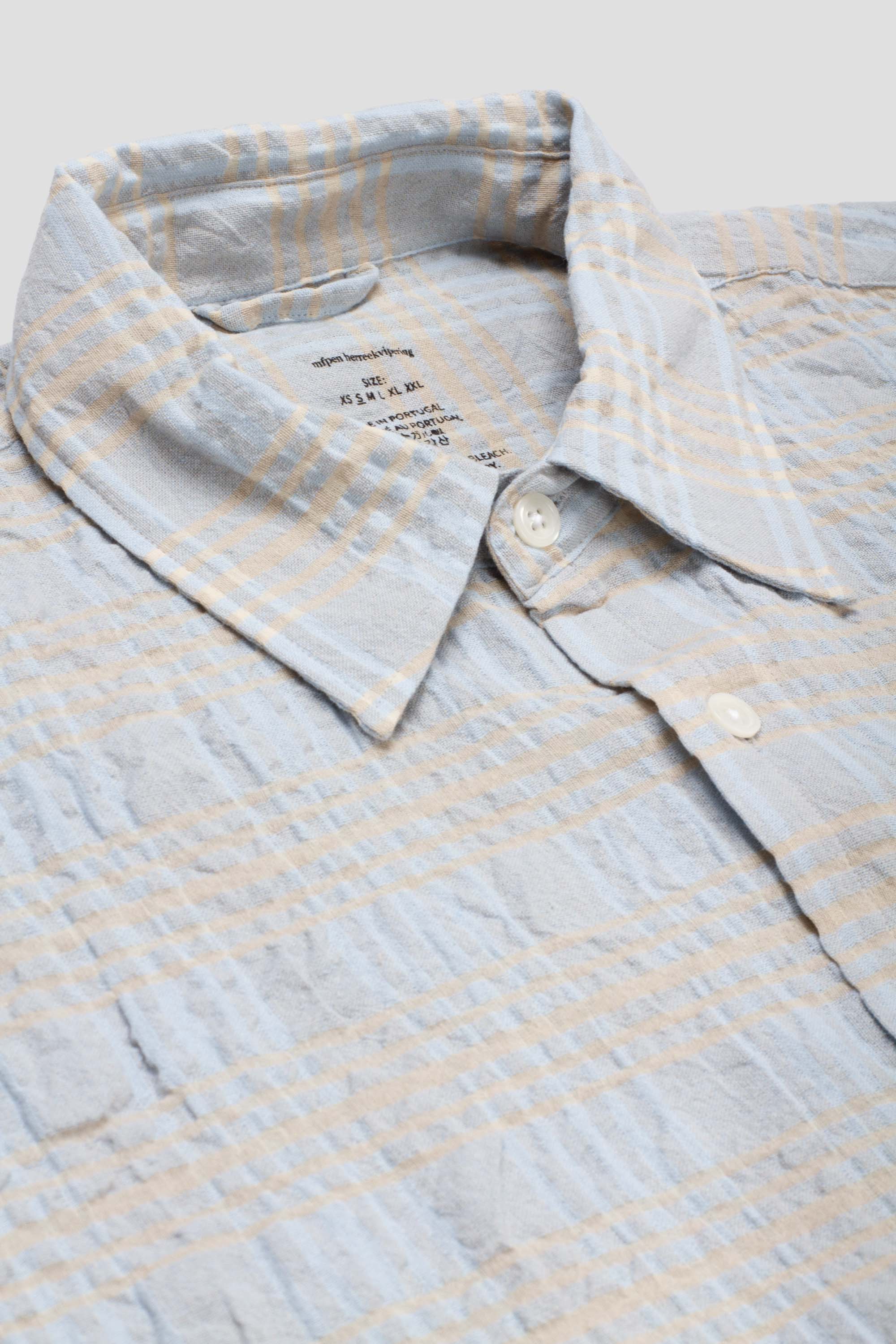 Exact Shirt Pale Blue Structured Check