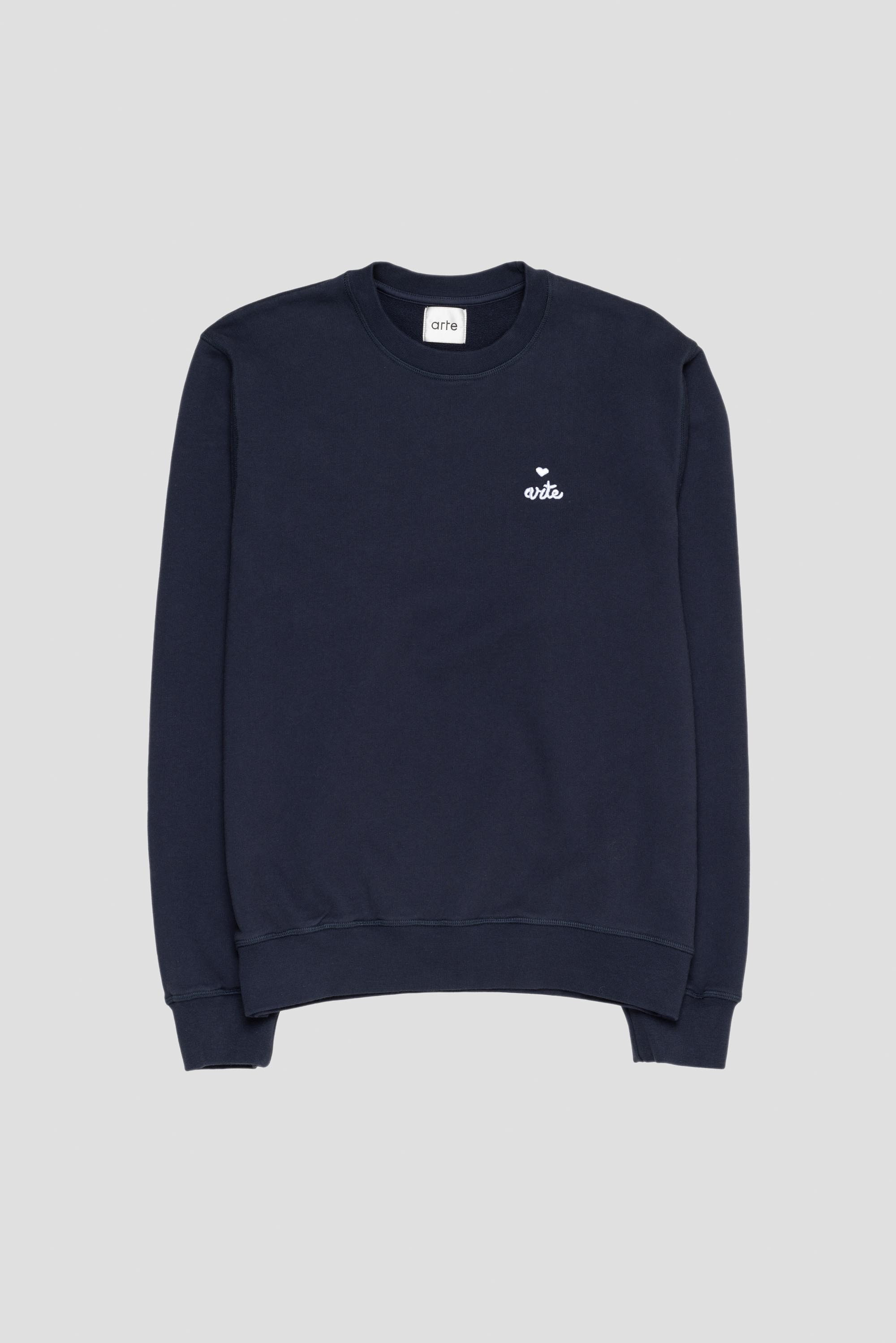 Heart Crewneck Navy