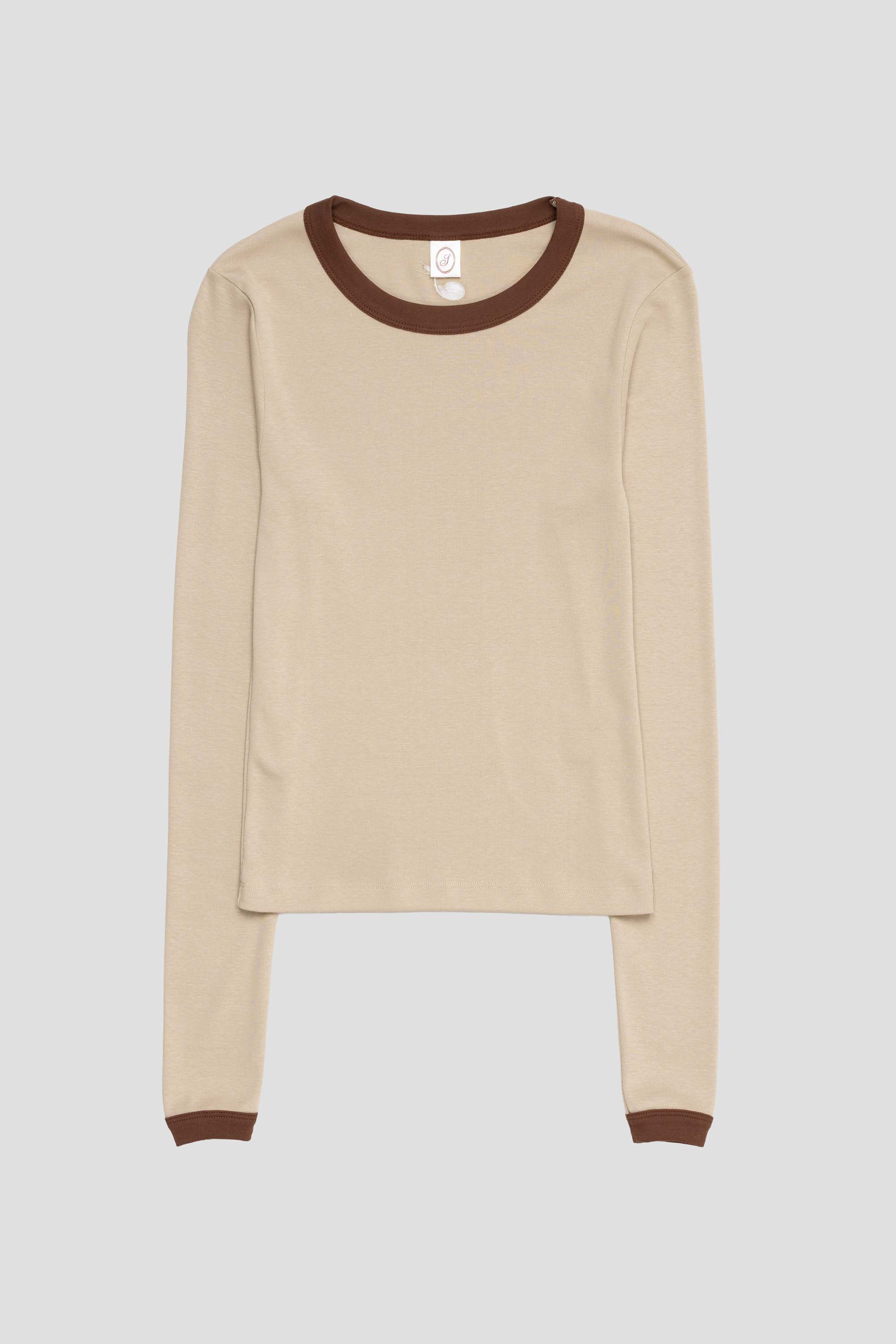 June Longsleeve Taupe/Brown