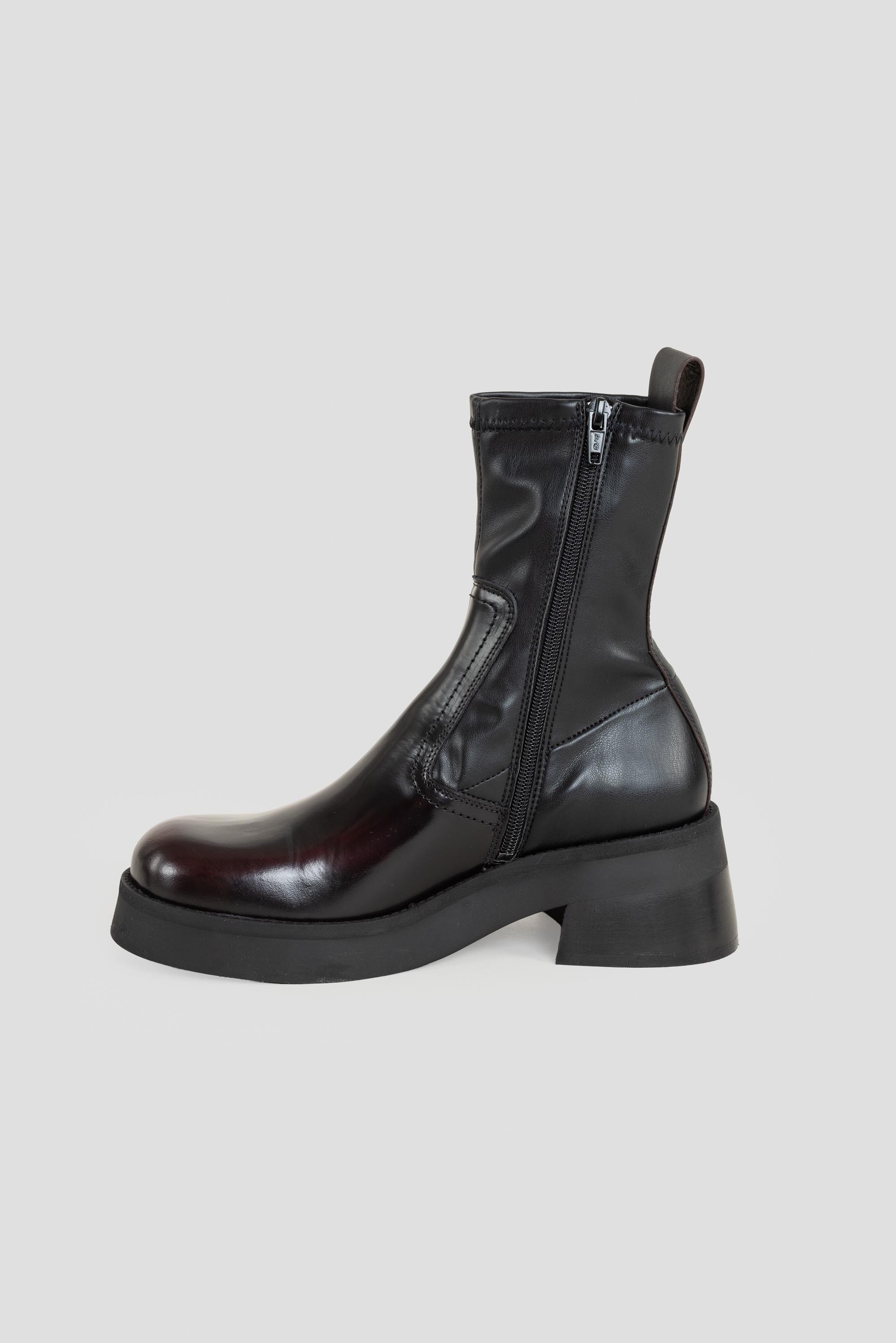 Oliana Ankle Boots Burgundy/Black