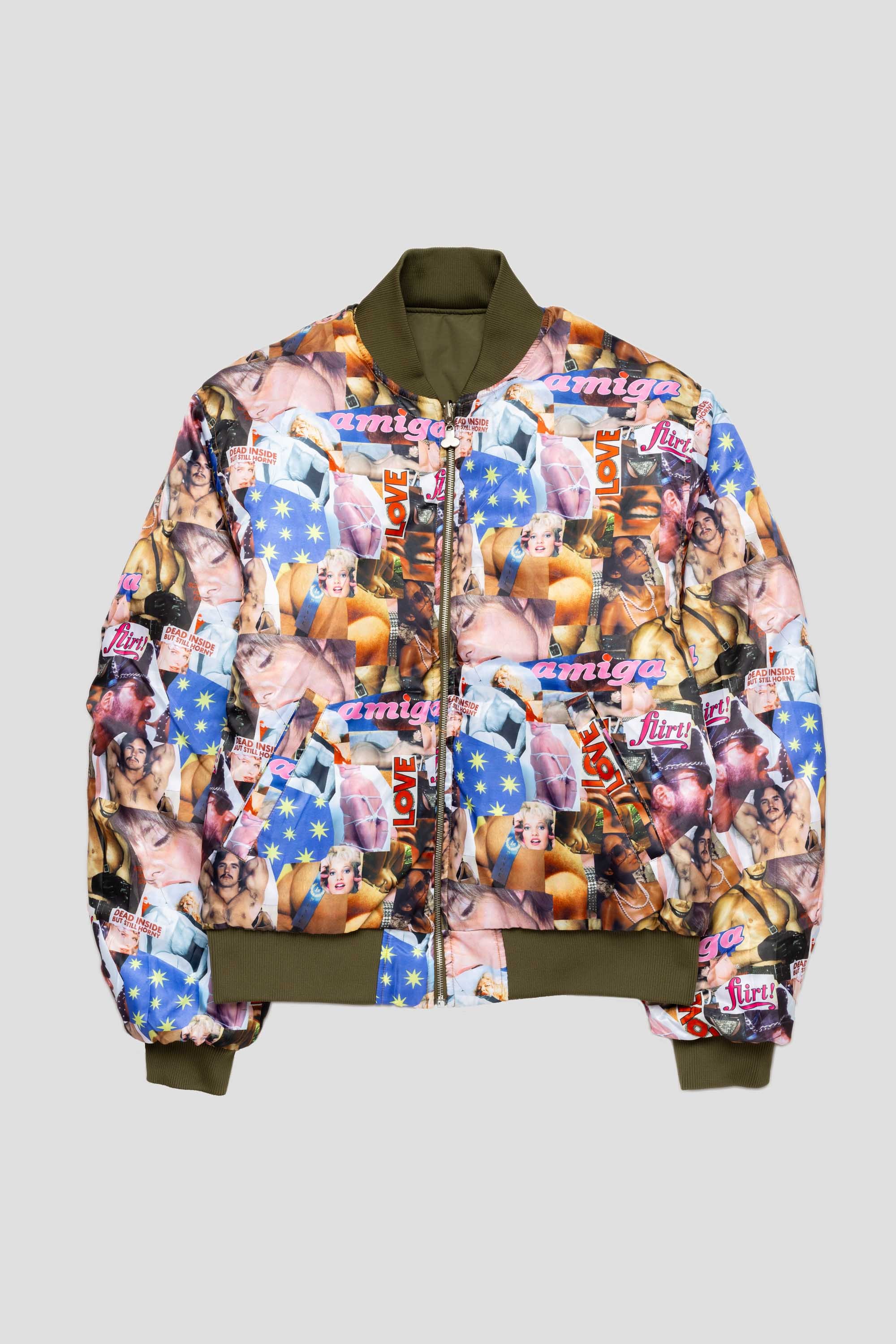 Desire Connections Bomber Khaki