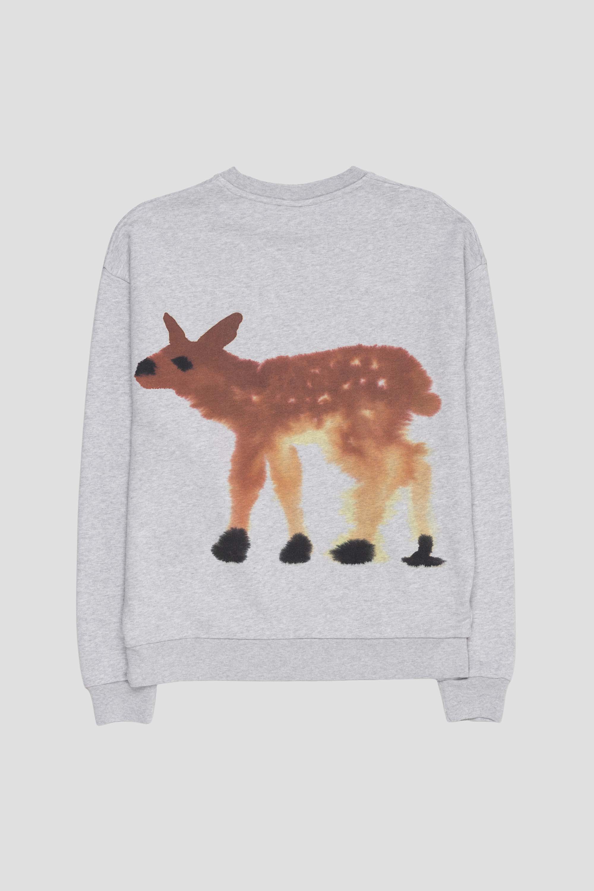 Deer Sweater Grey