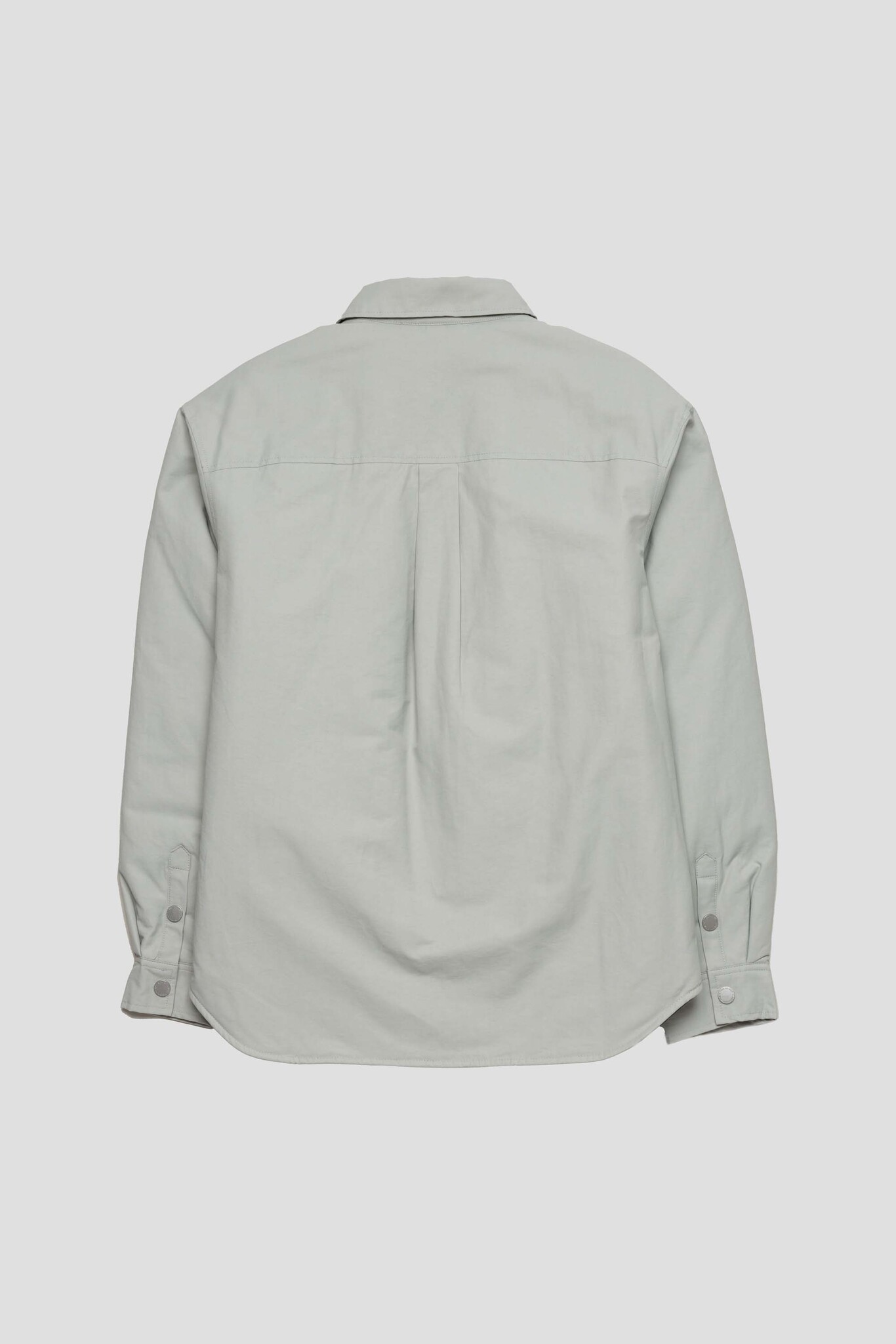 Oversized Padded Shirt Light Grey