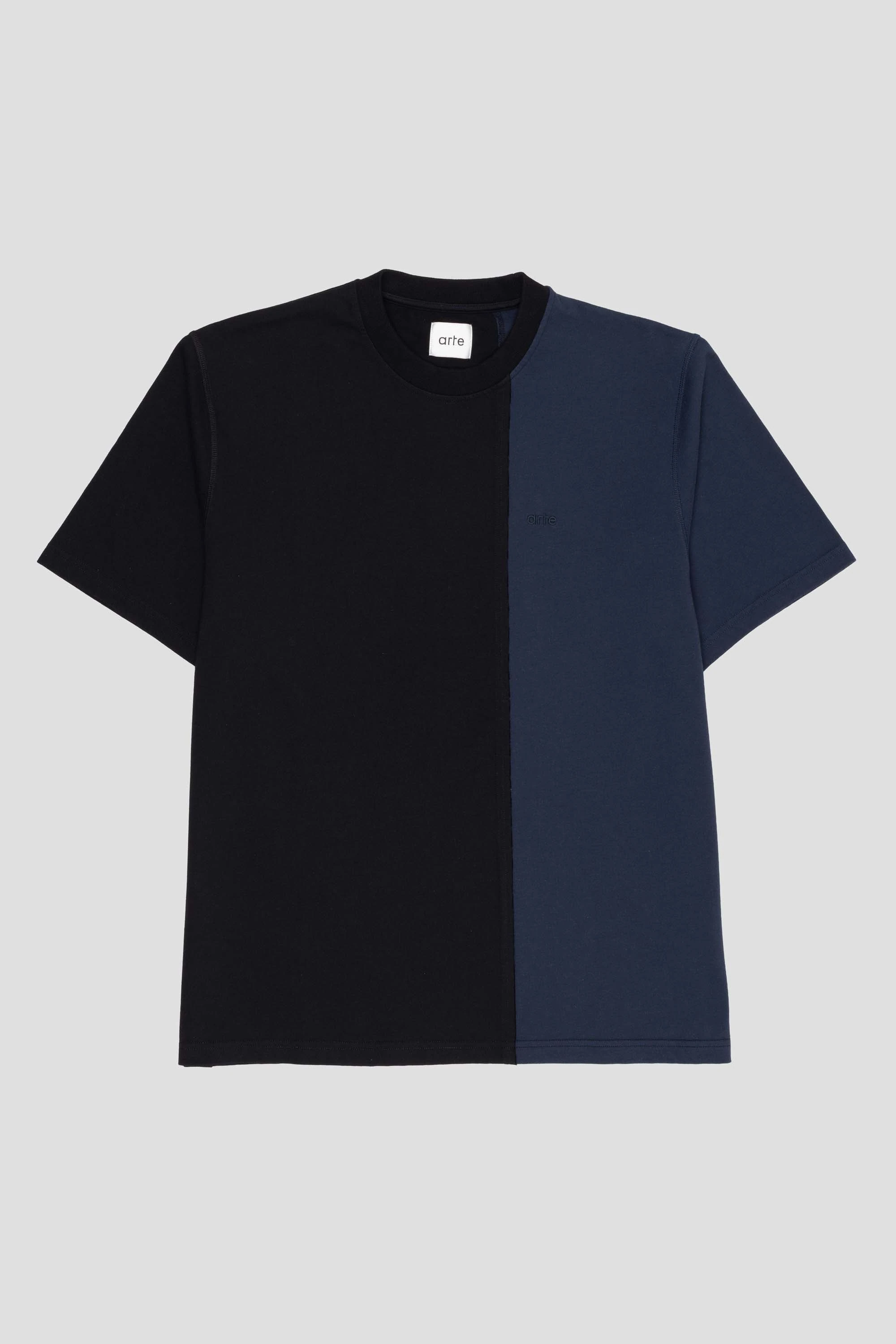Duo Colour T-Shirt Navy/Black