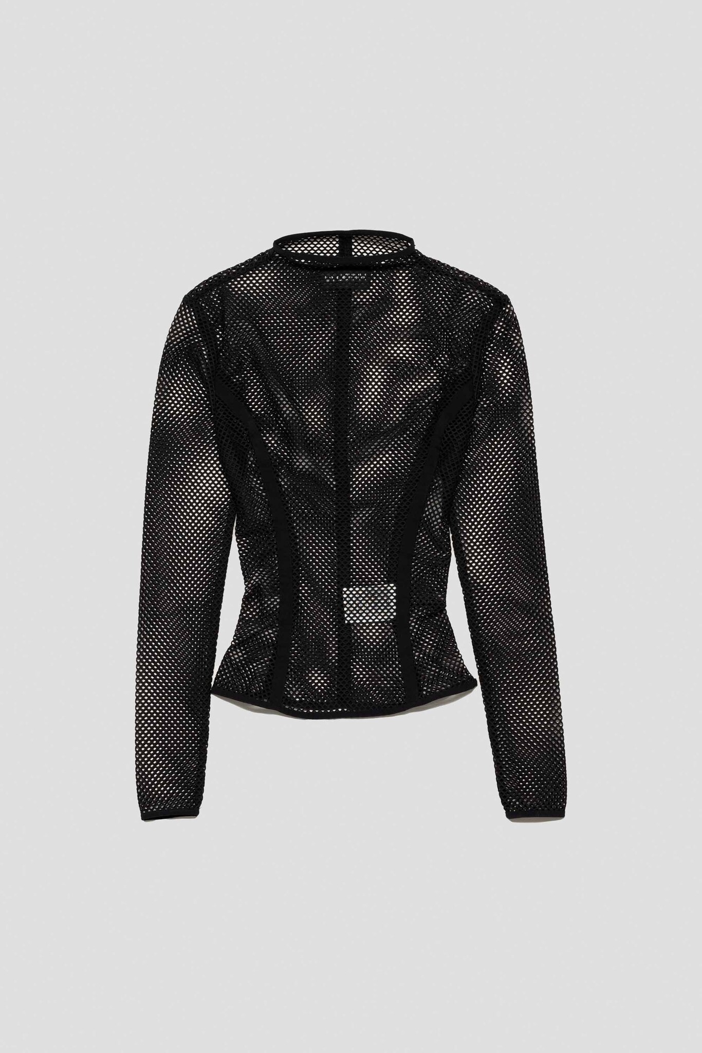 Fishnet Turtleneck Black