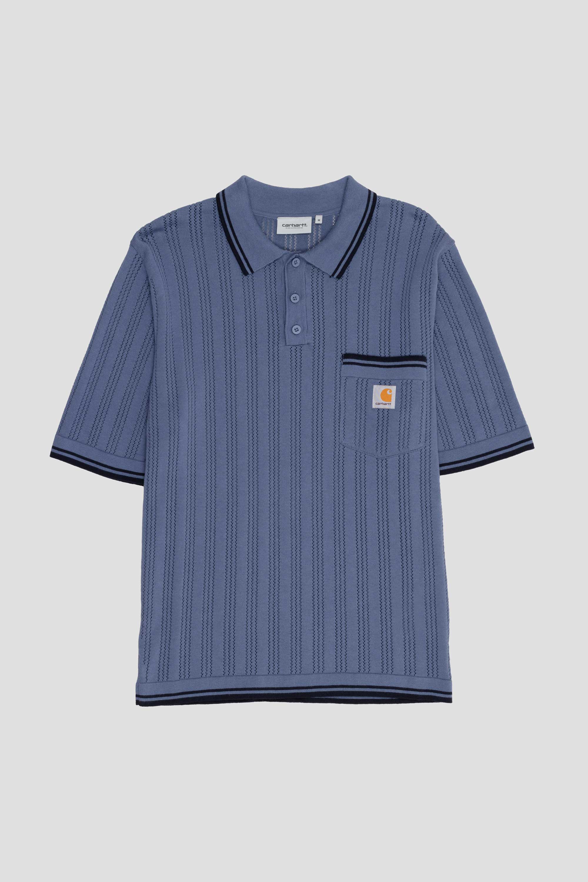 S/S Ramsey Polo Velvet Blue/Deep Night