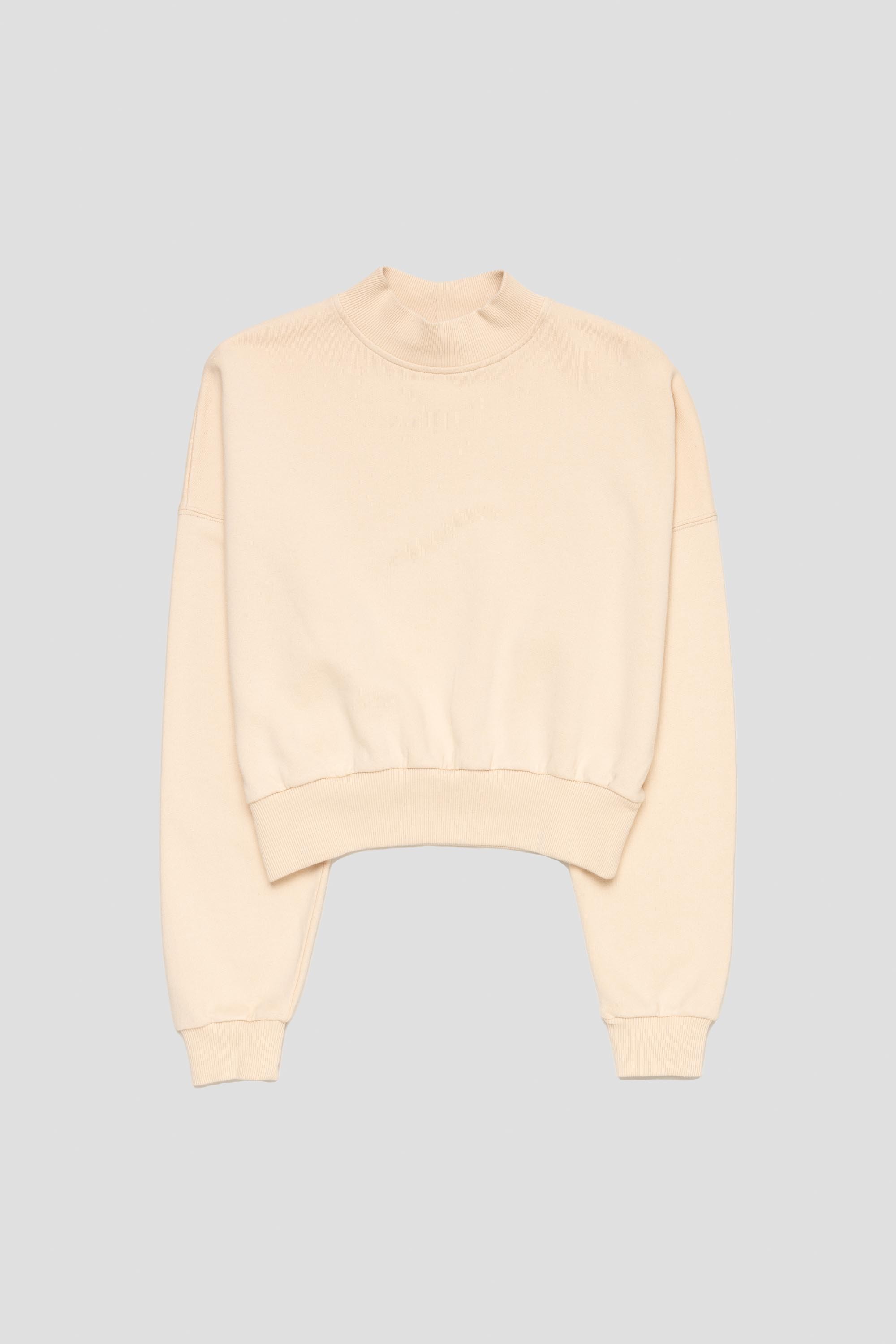 Pia Funnel Neck Sweatshirt Beige