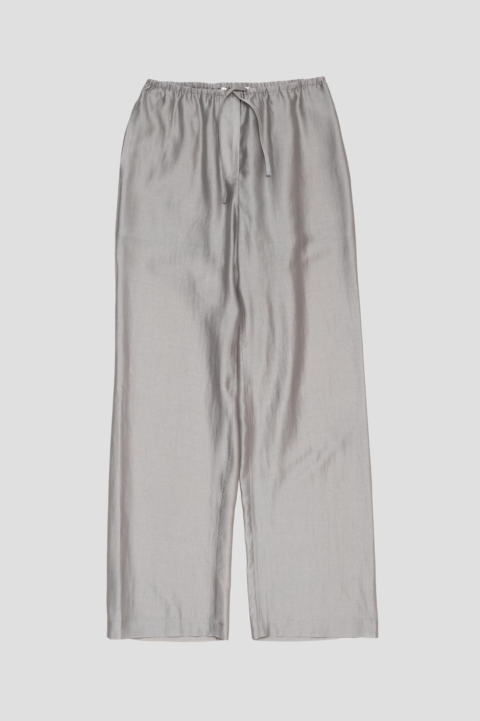 Silky Banding Pants Grey