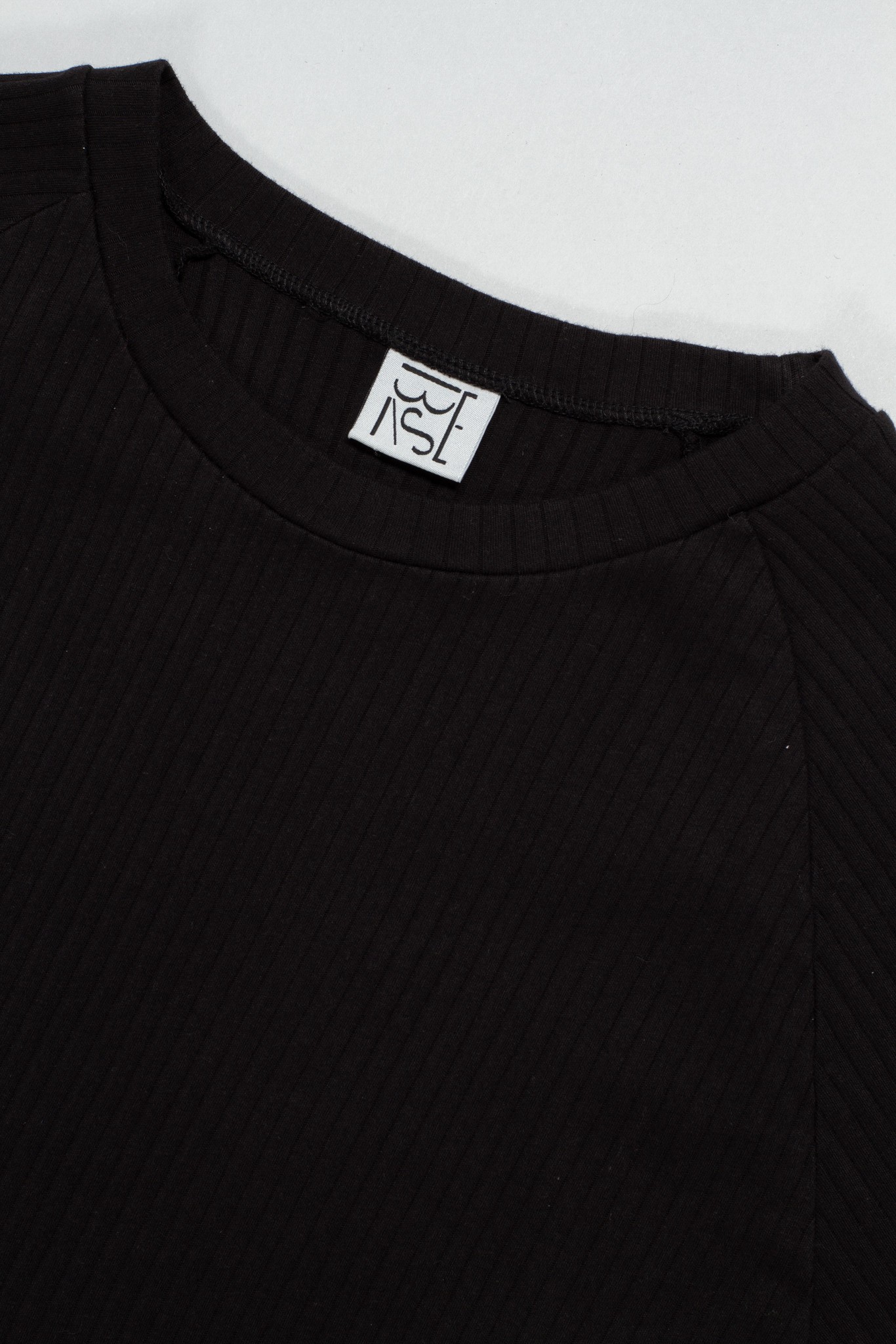 Basic Sweat Fleece Rib Black