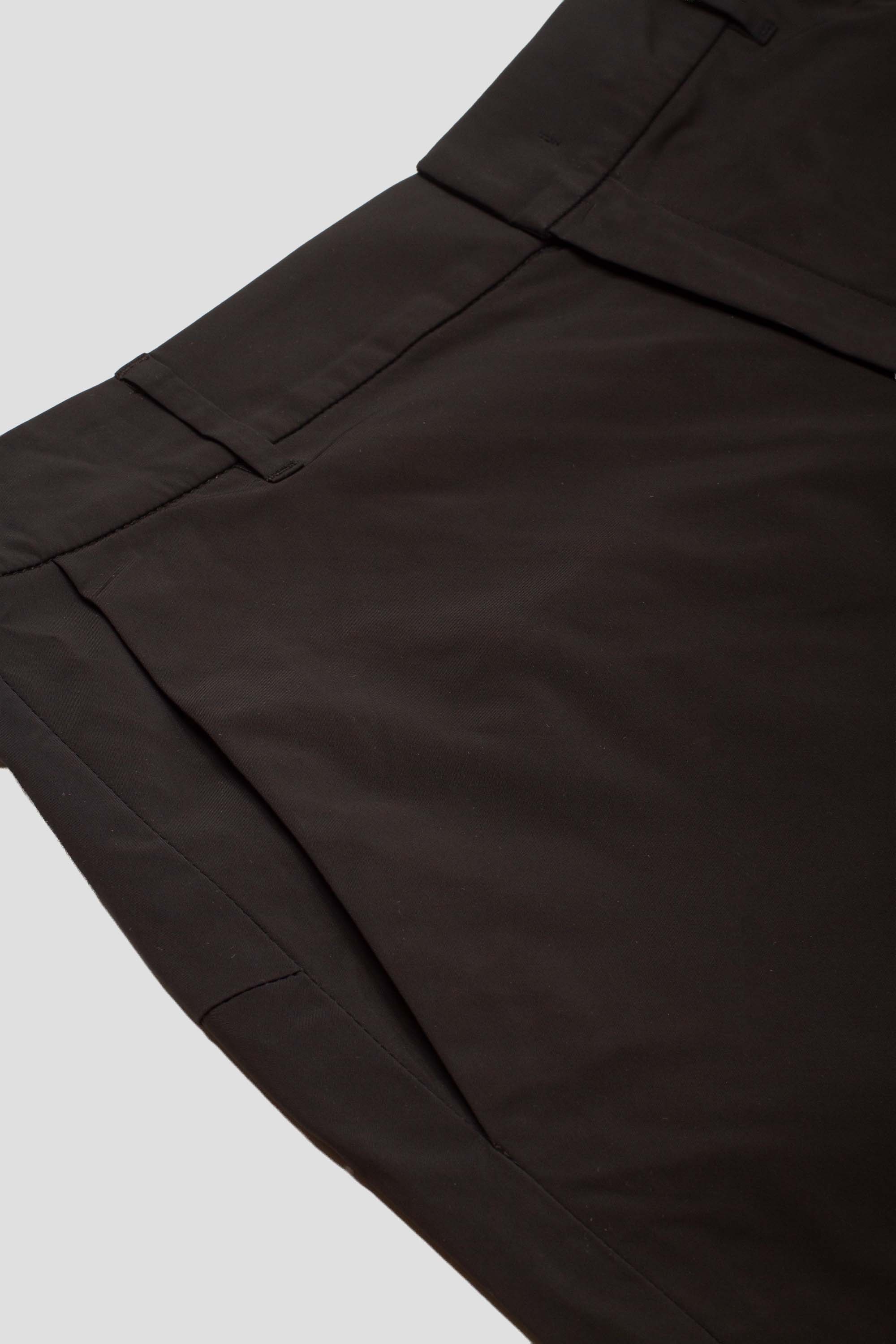 Taffeta Curved Leg Pants Black
