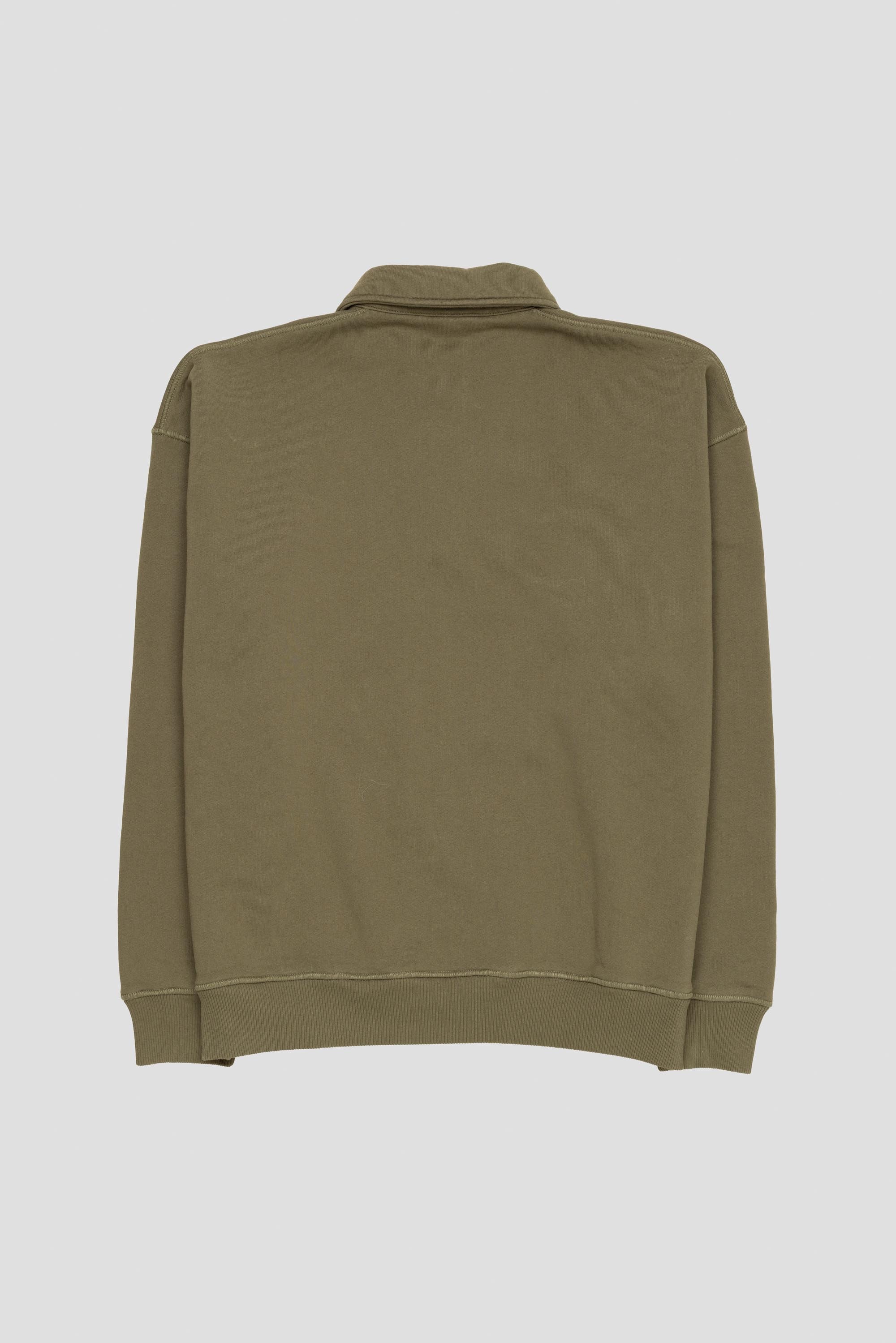 Signature Oversized Polo Olive Night