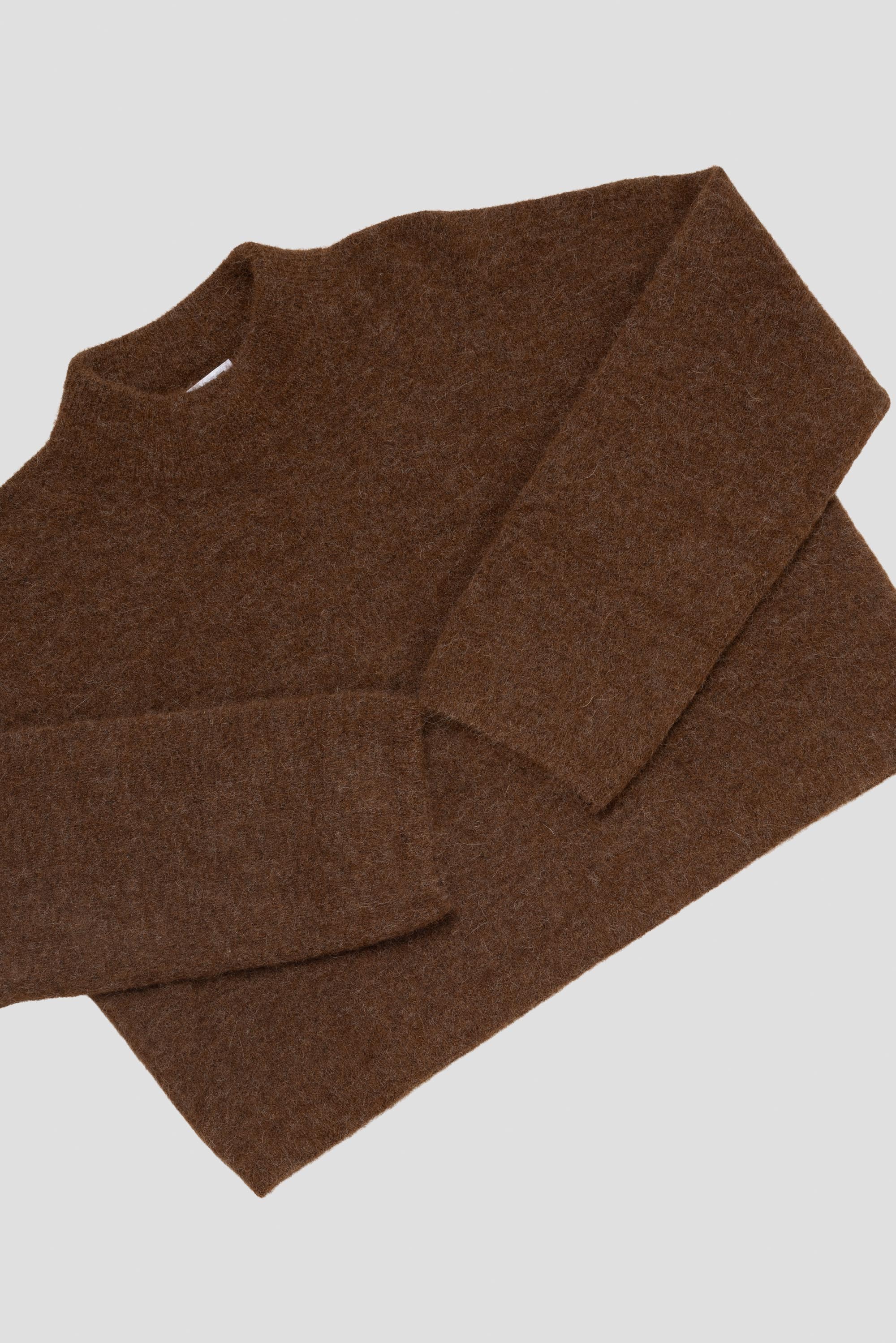 Aperto Turtle Sweater Brown Melange