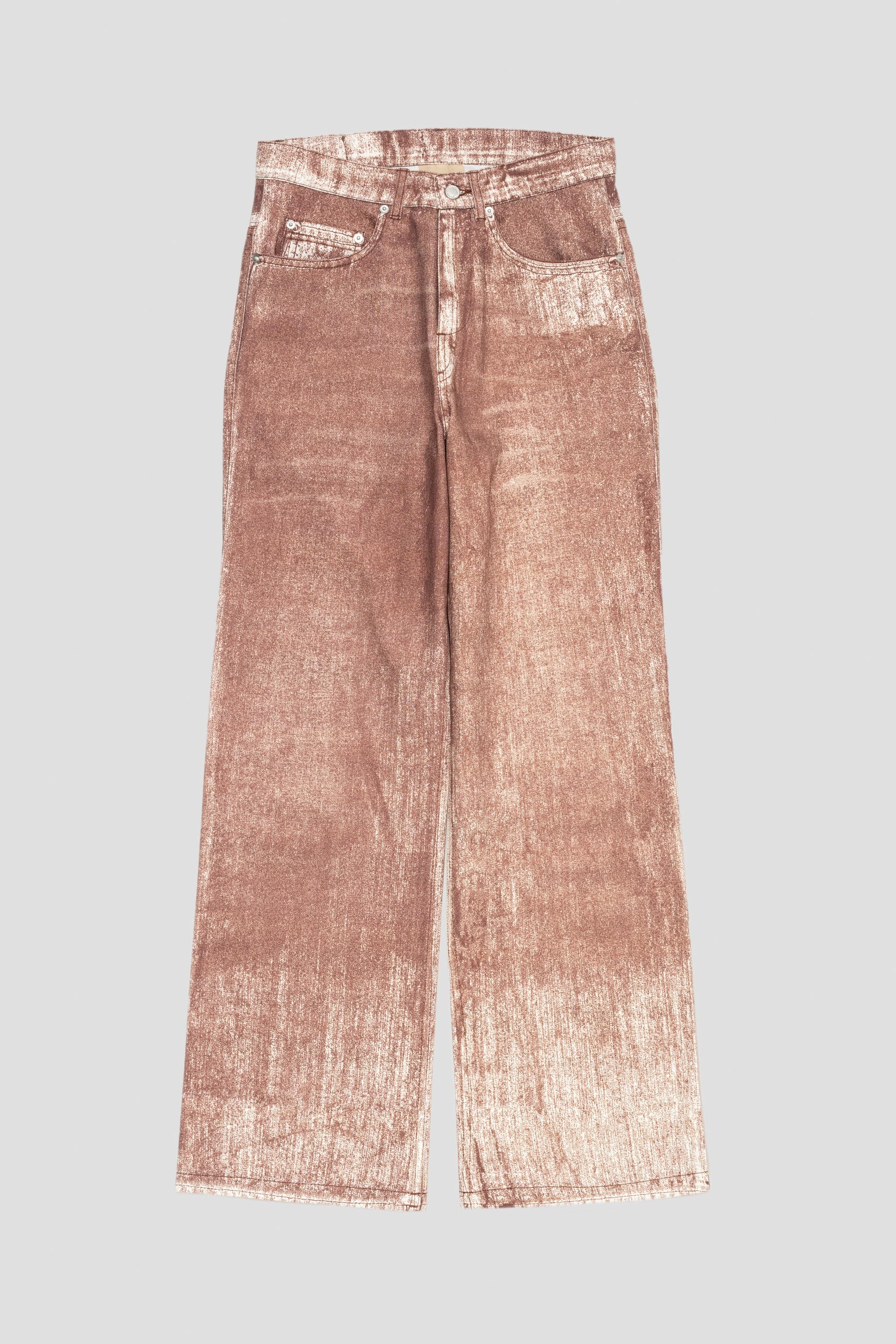 Paint Denim Jeans Terracotta