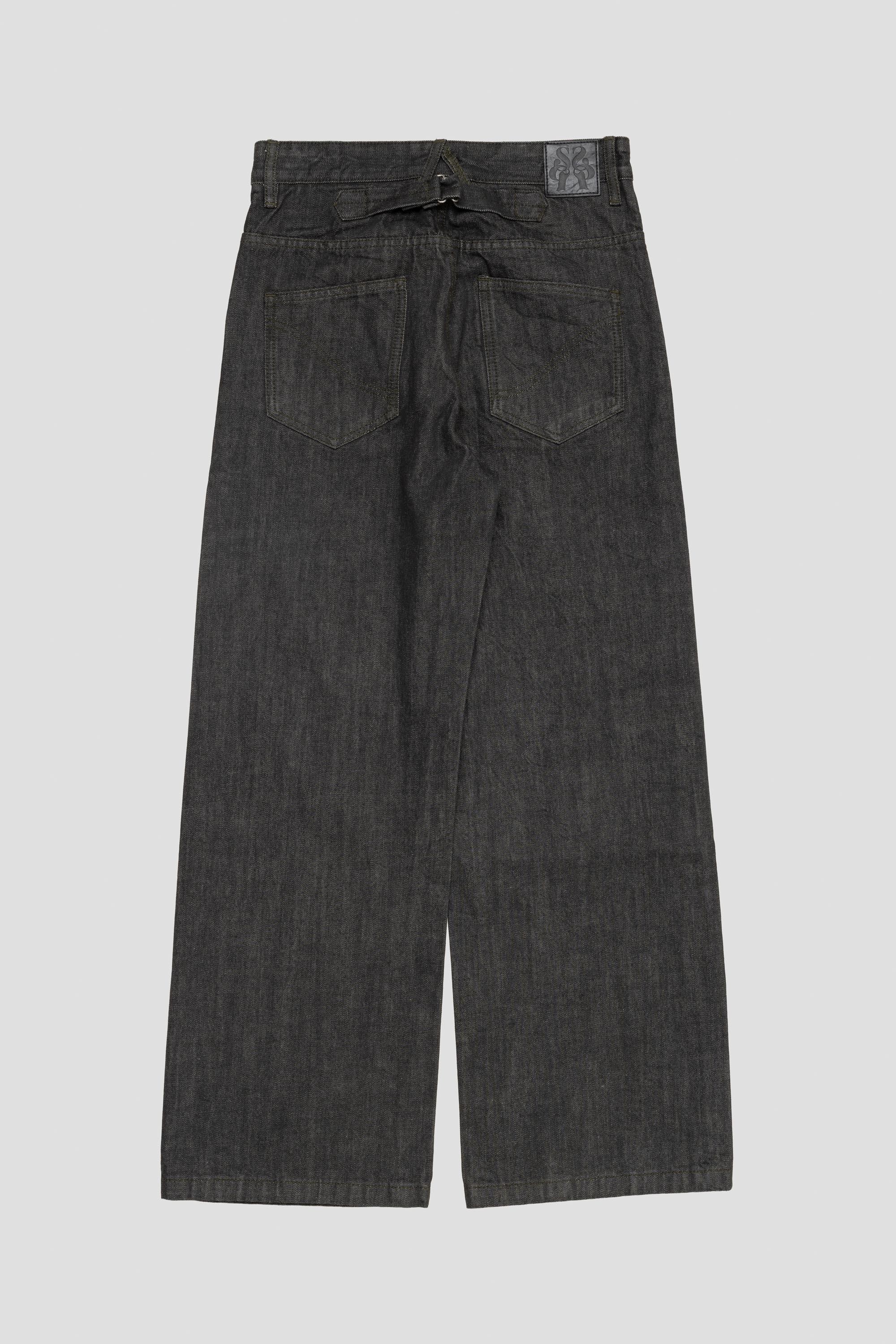 Wide Raw Selvedge Denim Indigo