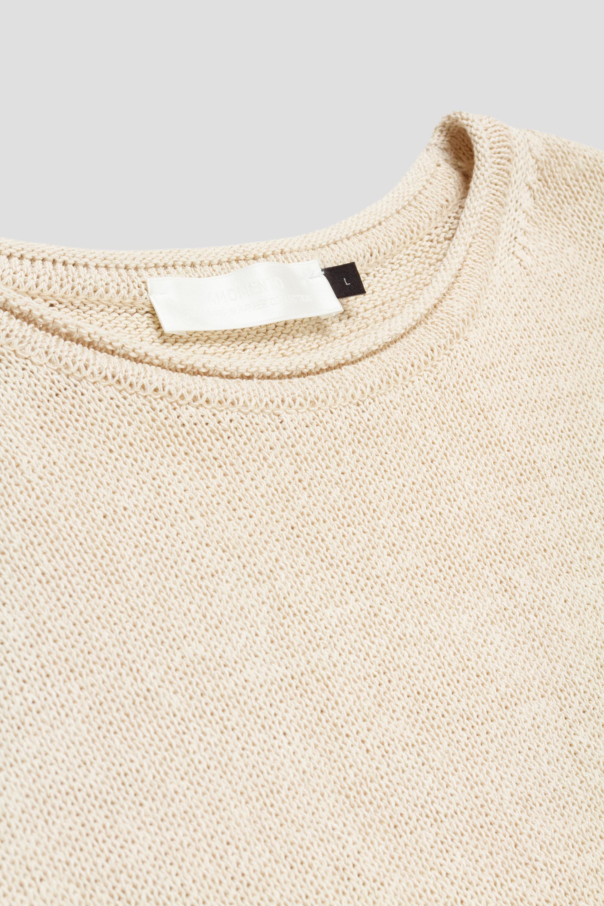 Paper Yarn Pullover Ecru