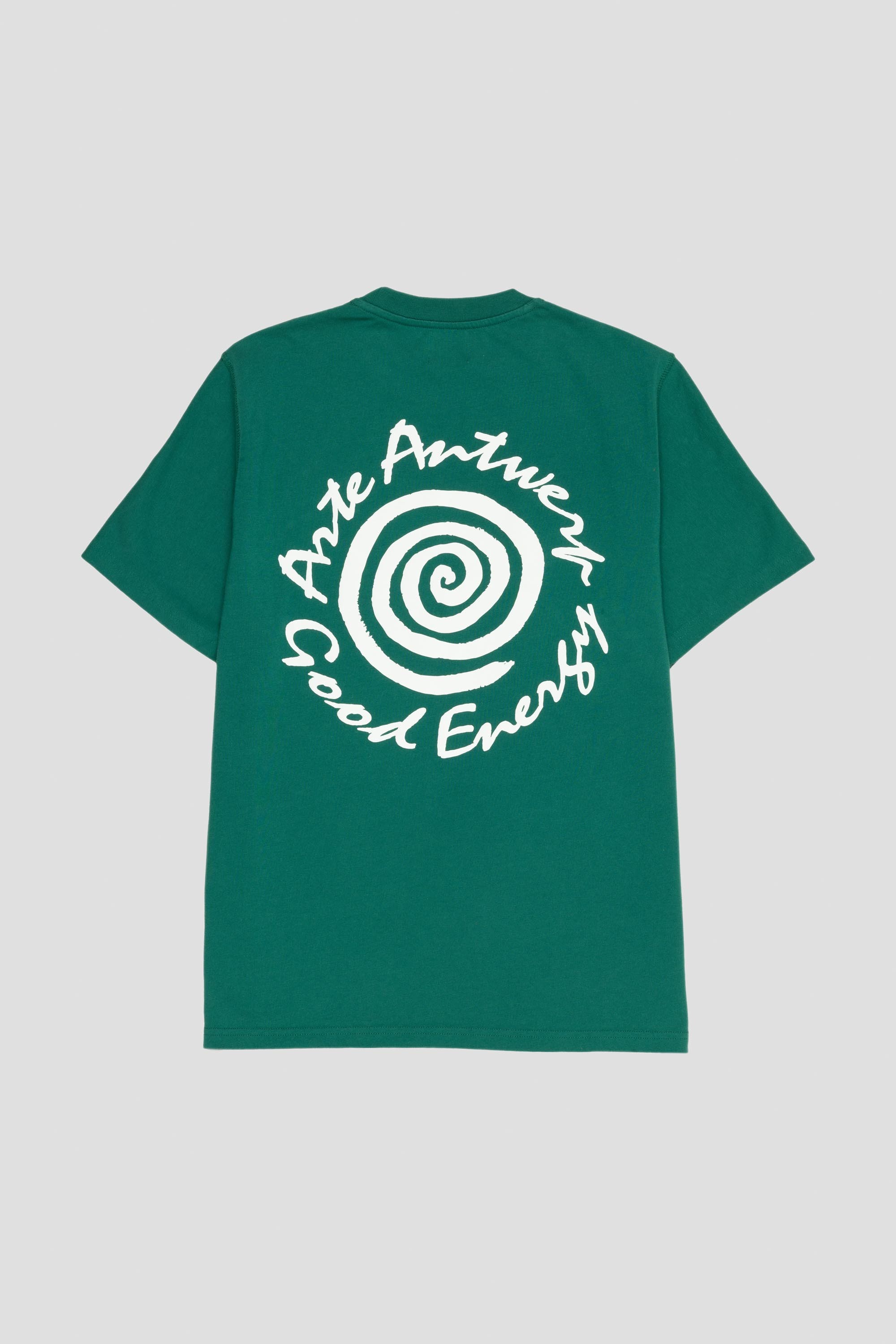 Big Spiral Print T-Shirt Green