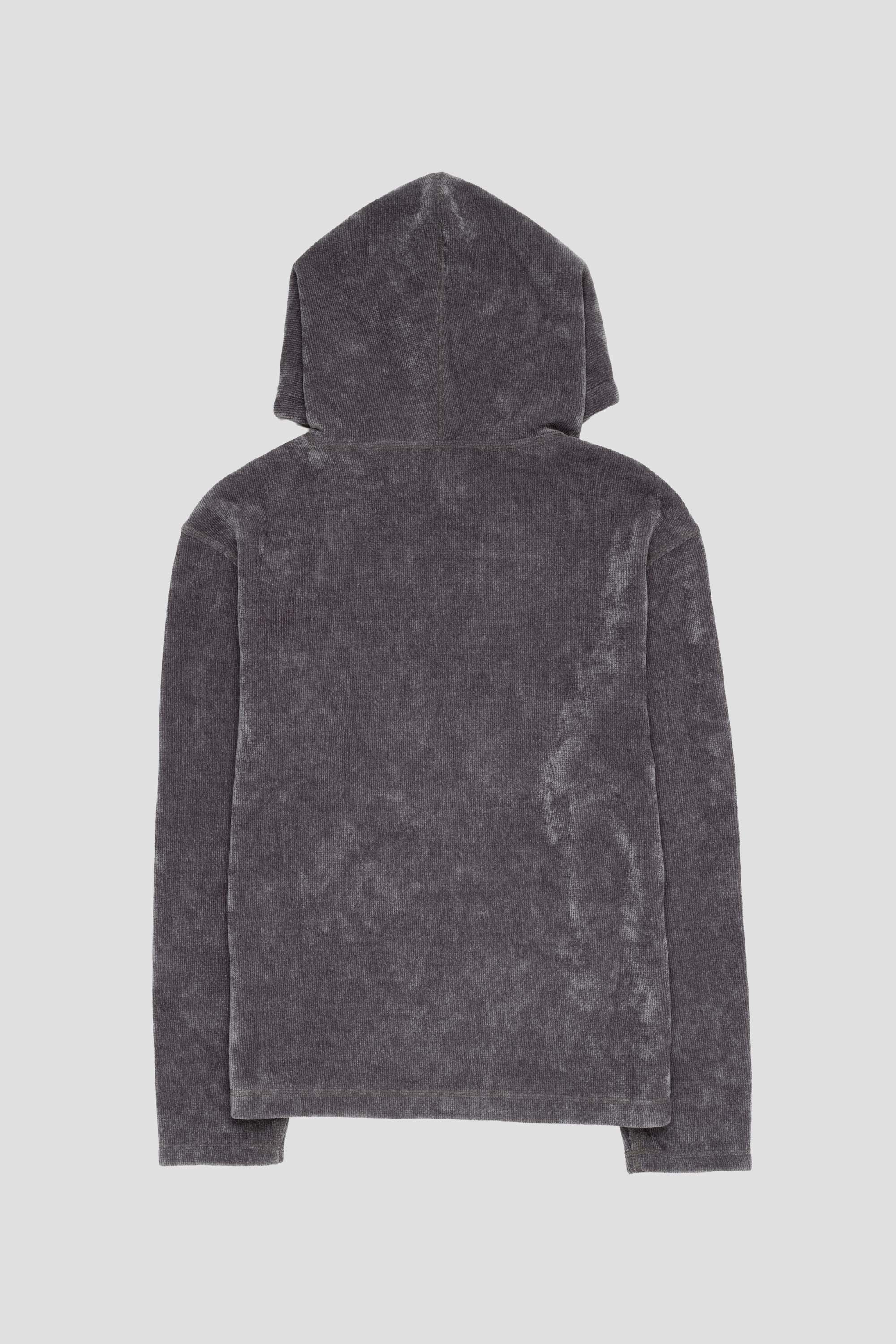Velvet Reversible Hoodie Grey