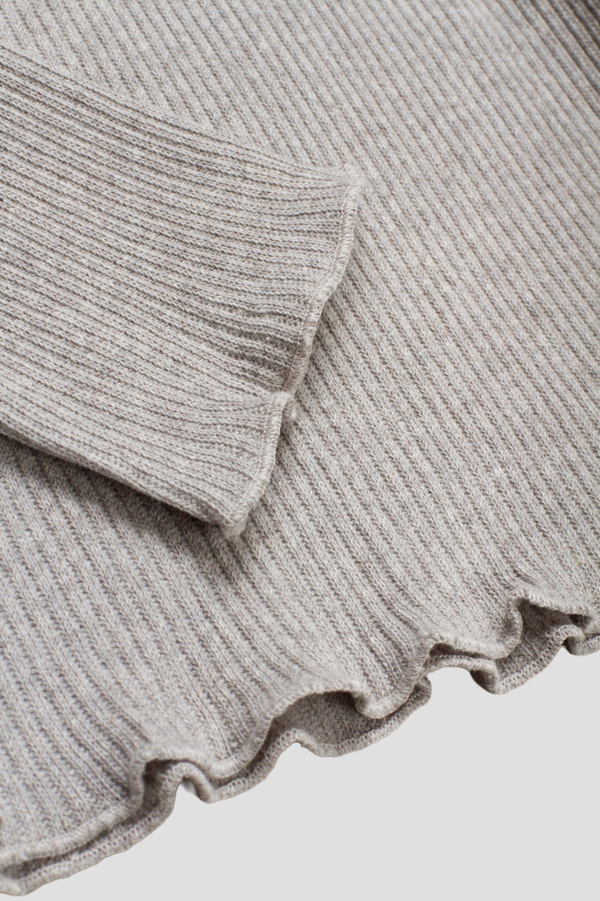 Dual Long Sleeve Tee Grey Melange