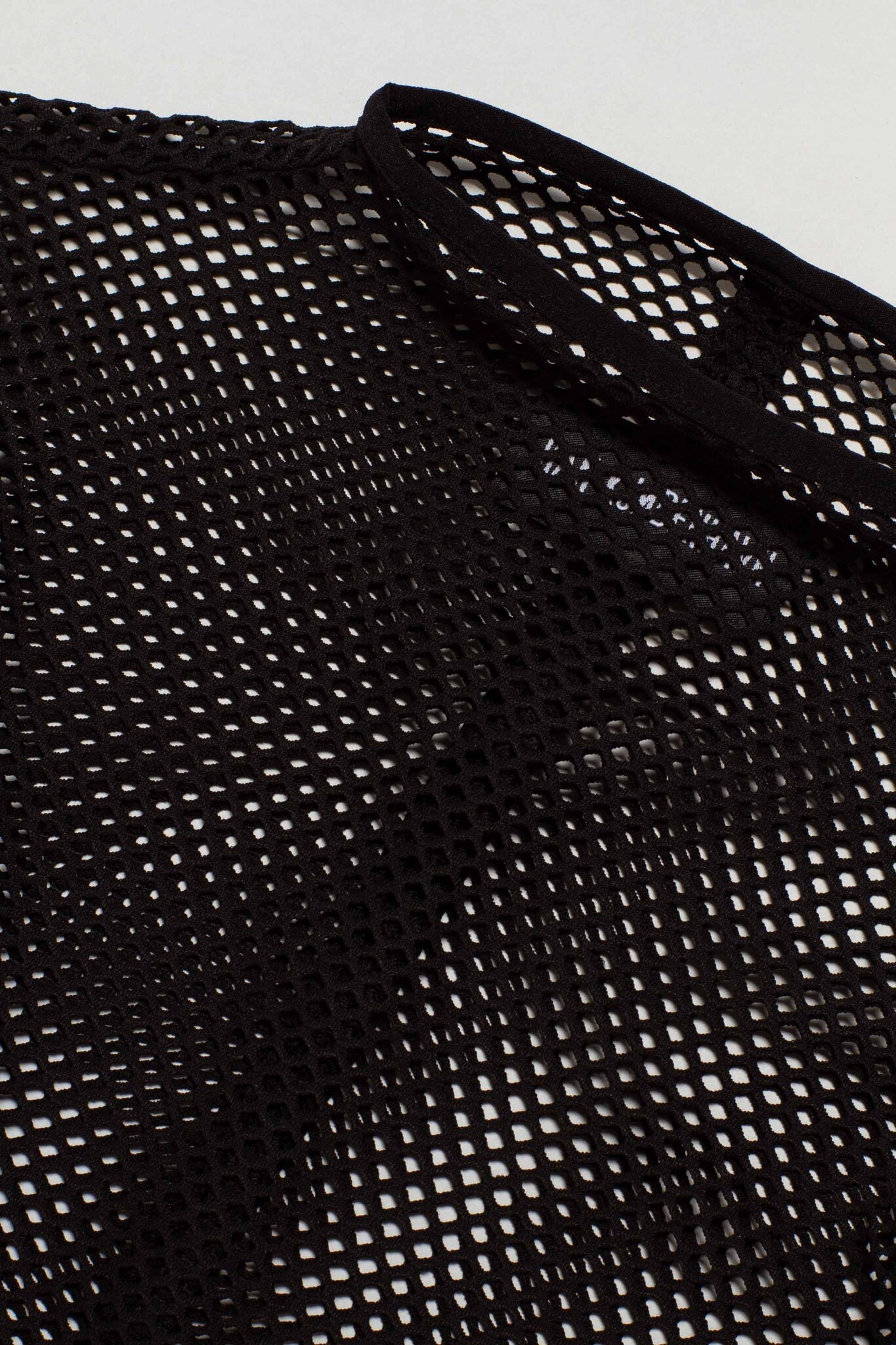 Fishnet Turtleneck Black