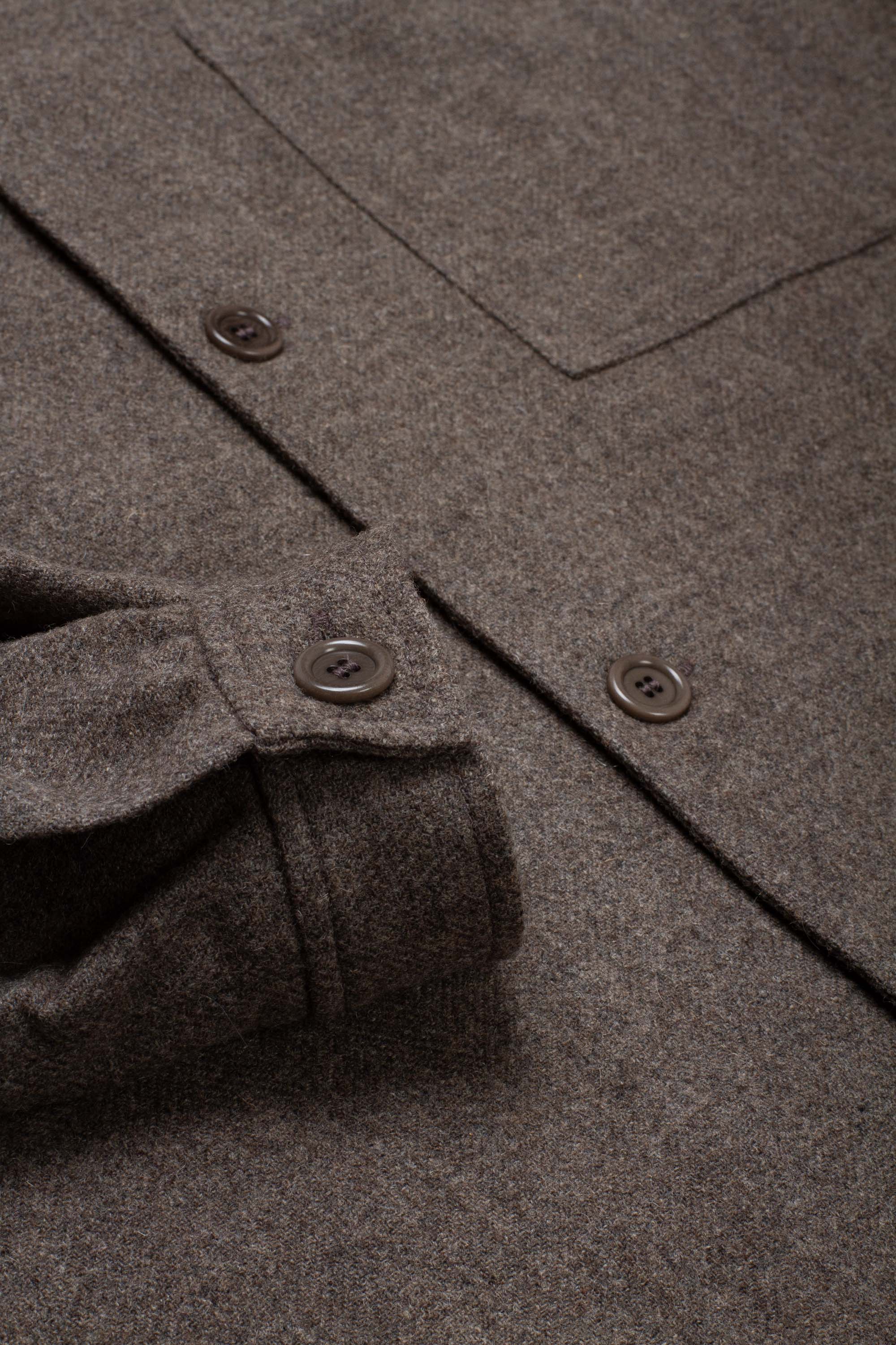 Wool Shirt Light Brown