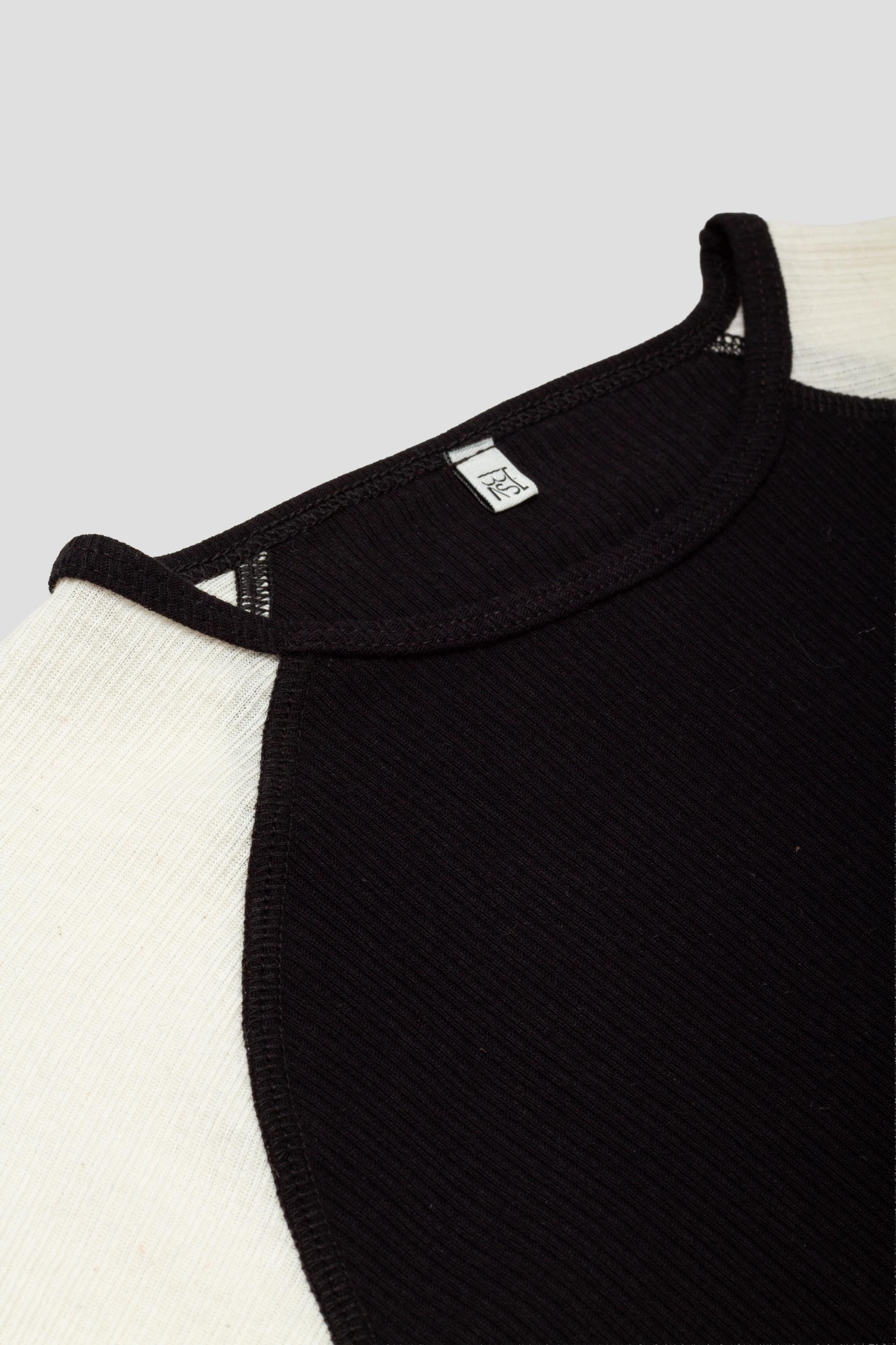 Gene Long Sleeve Tee Black/Off White