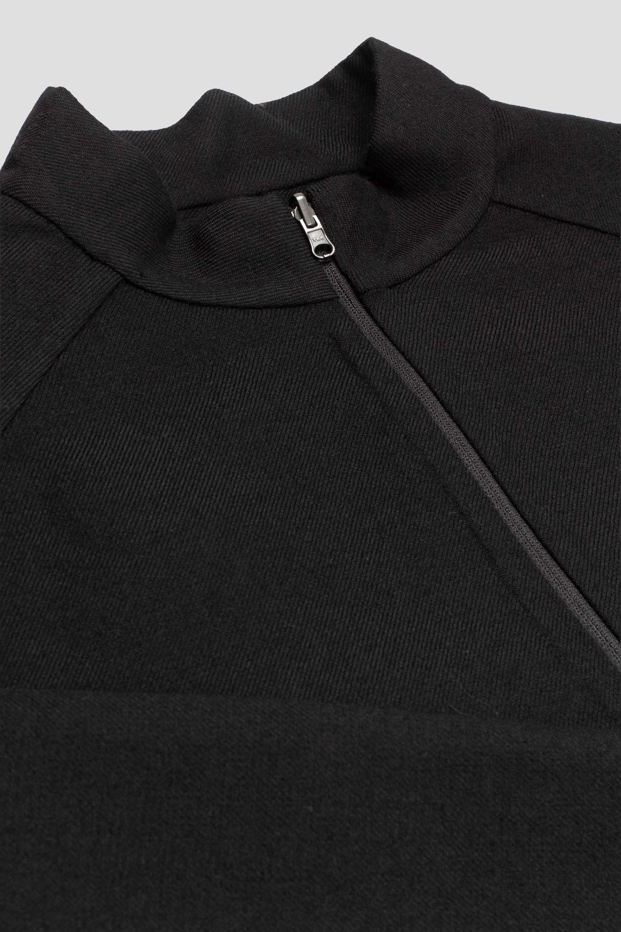 Handmade Raglan Crop Jacket Black