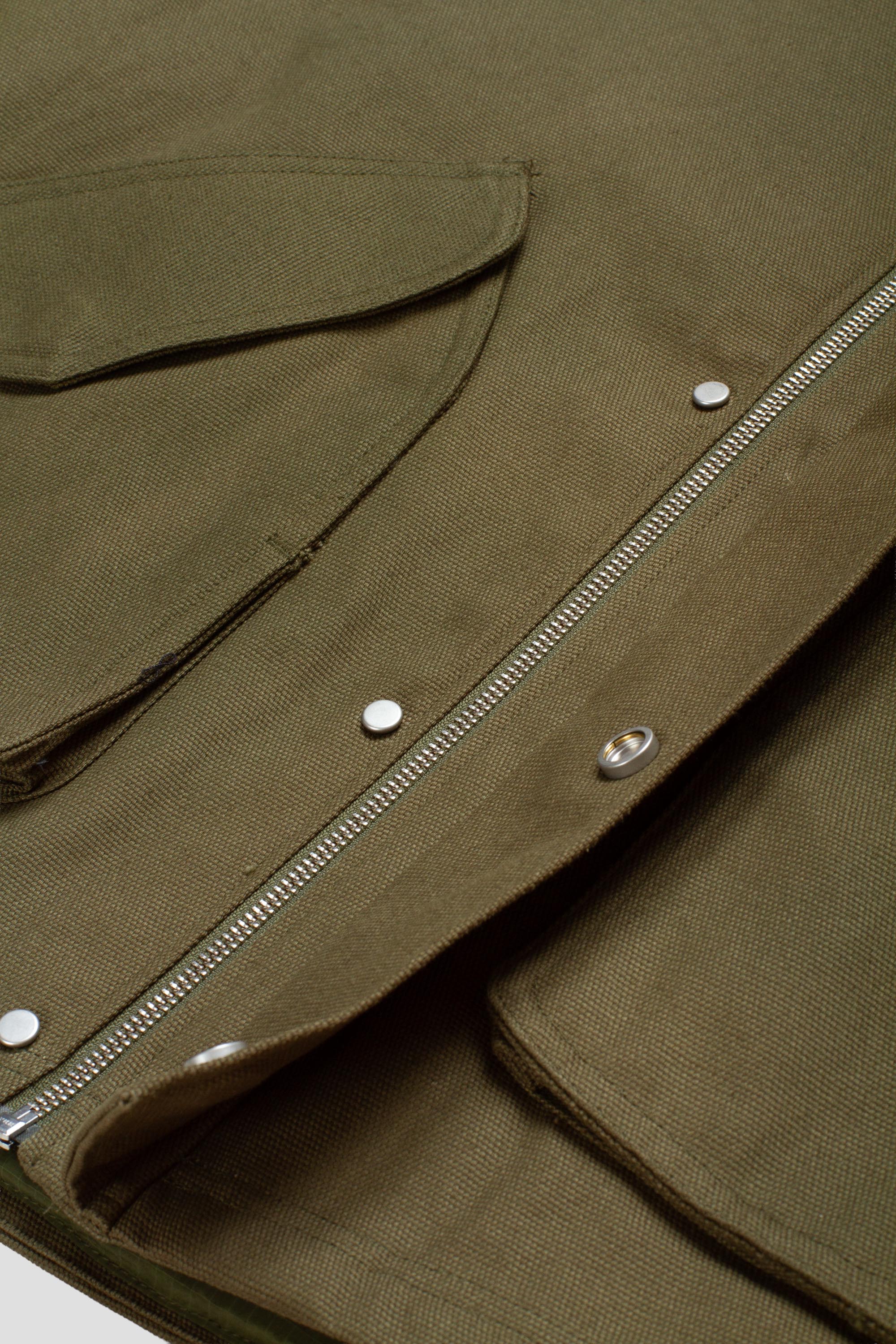 Inclined Pocket Jacket Green