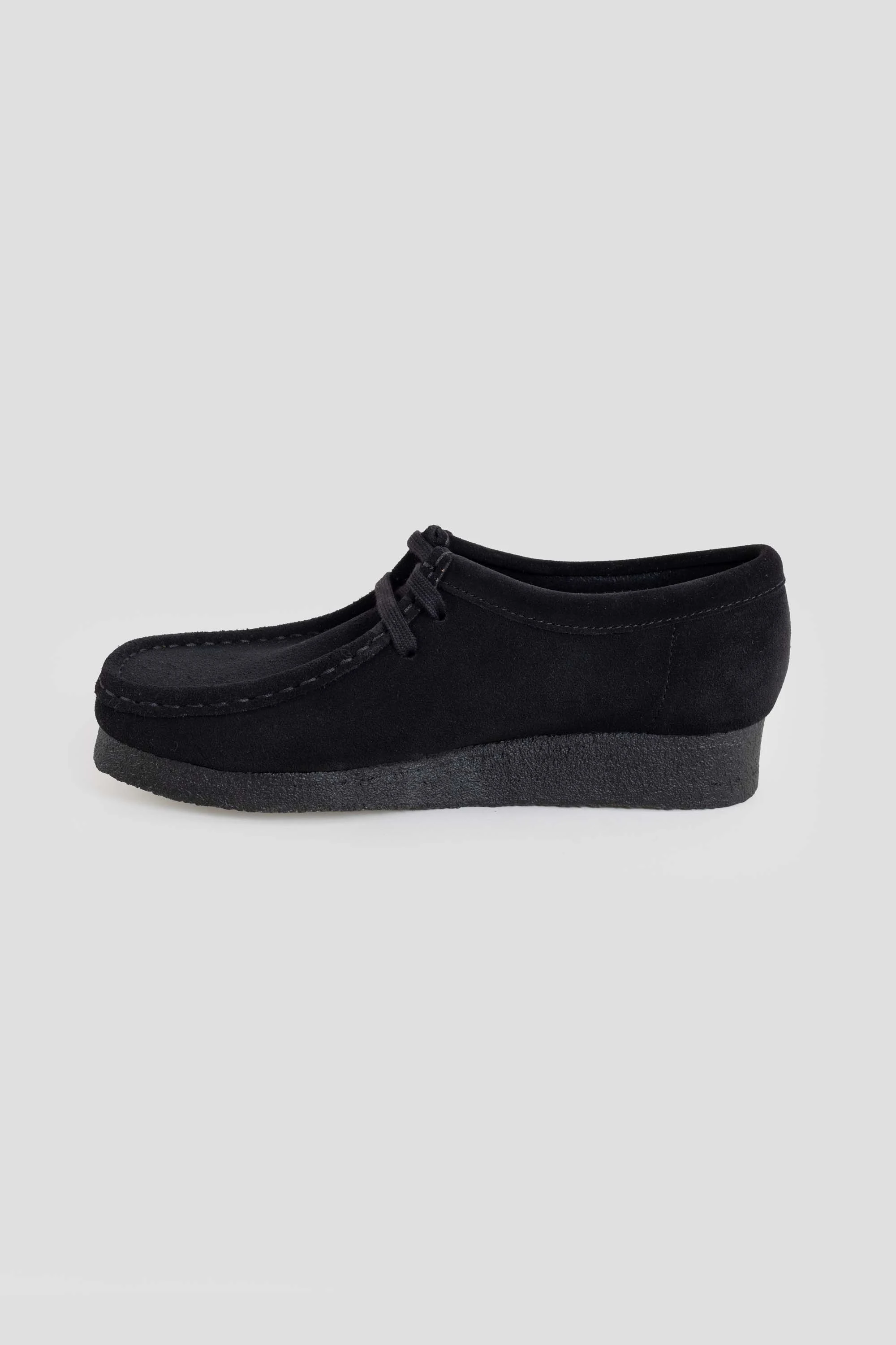 Wallabee Black Suede