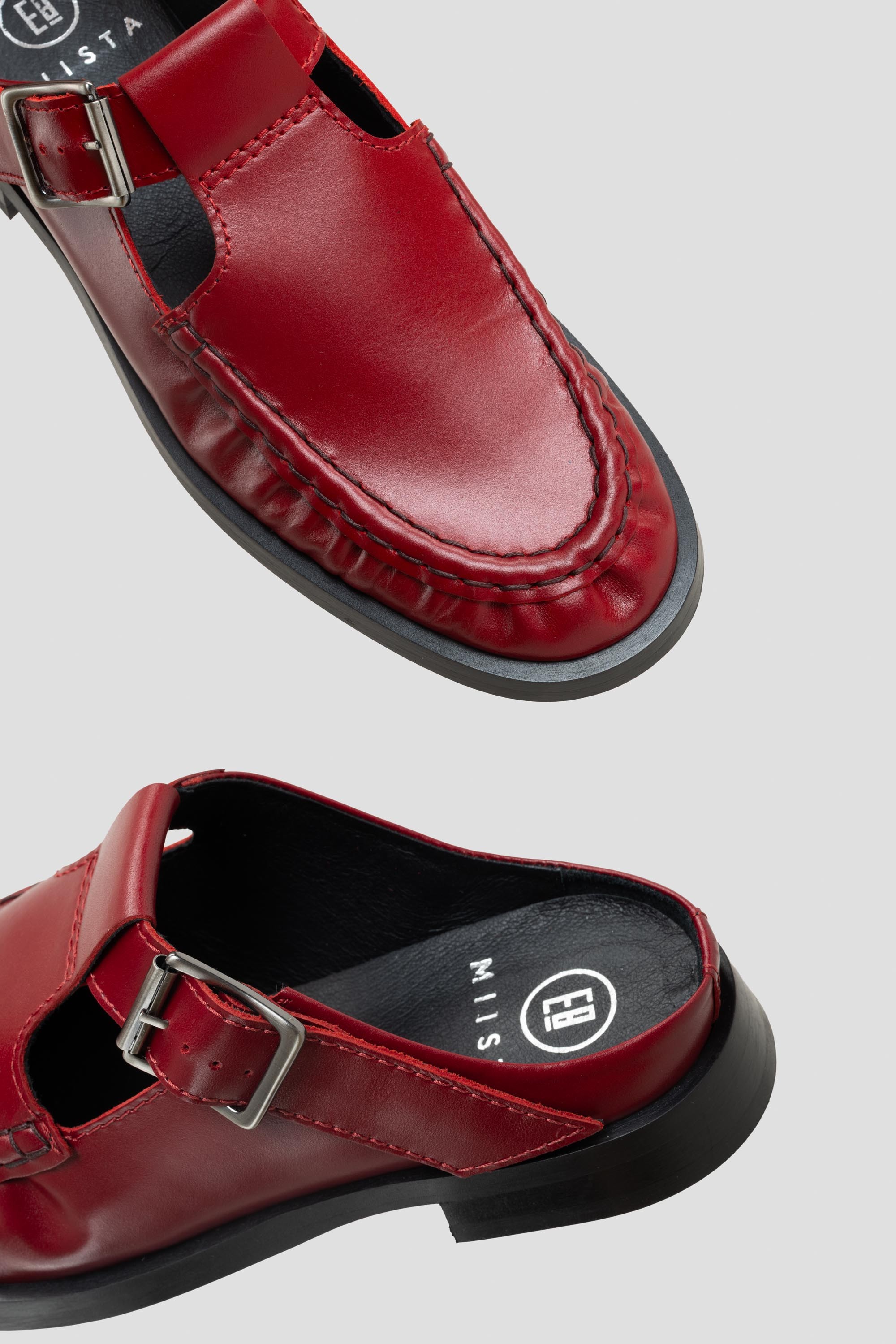 Gianna Mules Dark Red
