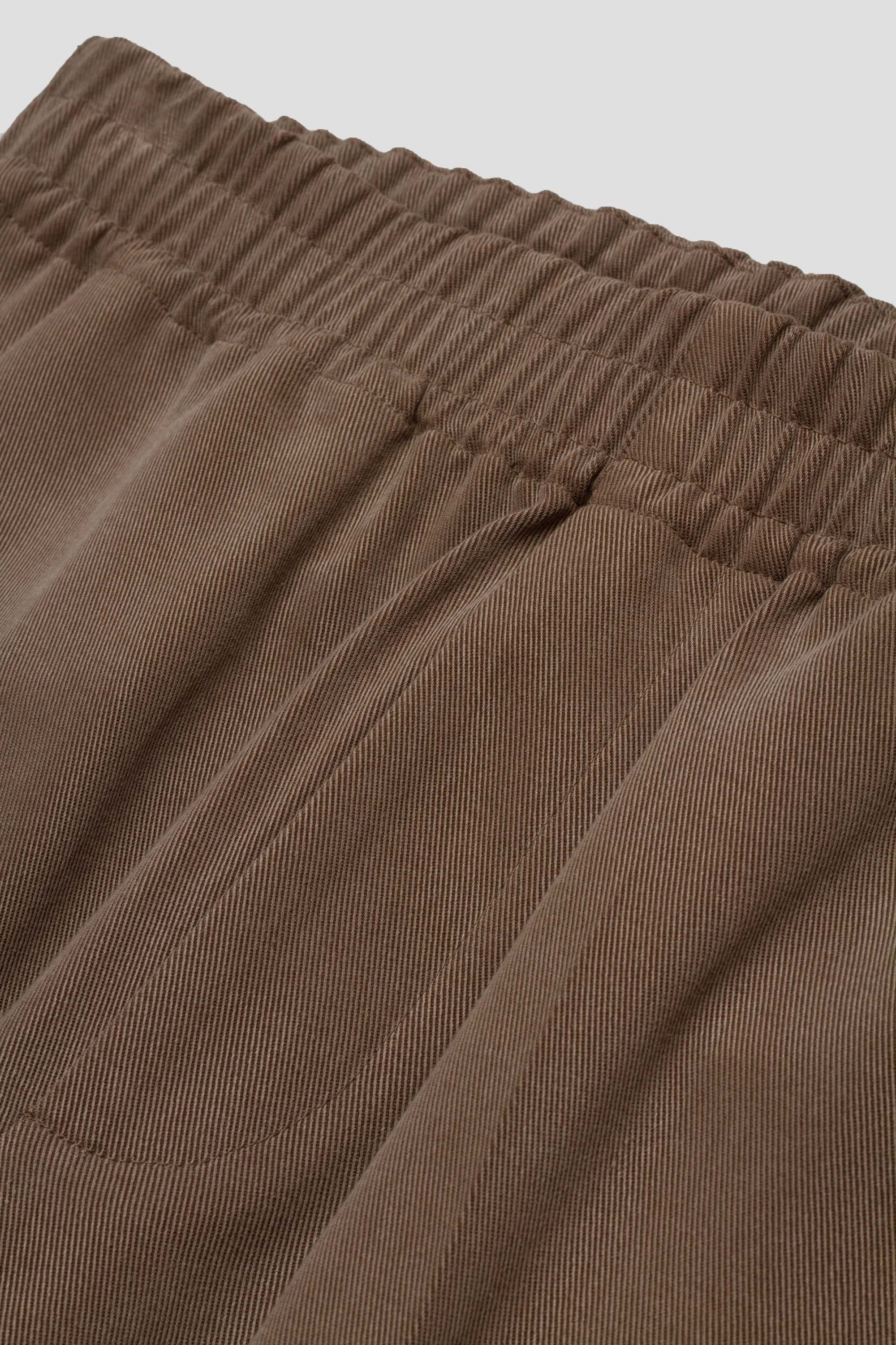 Wind Elastic Trousers Mud Brown