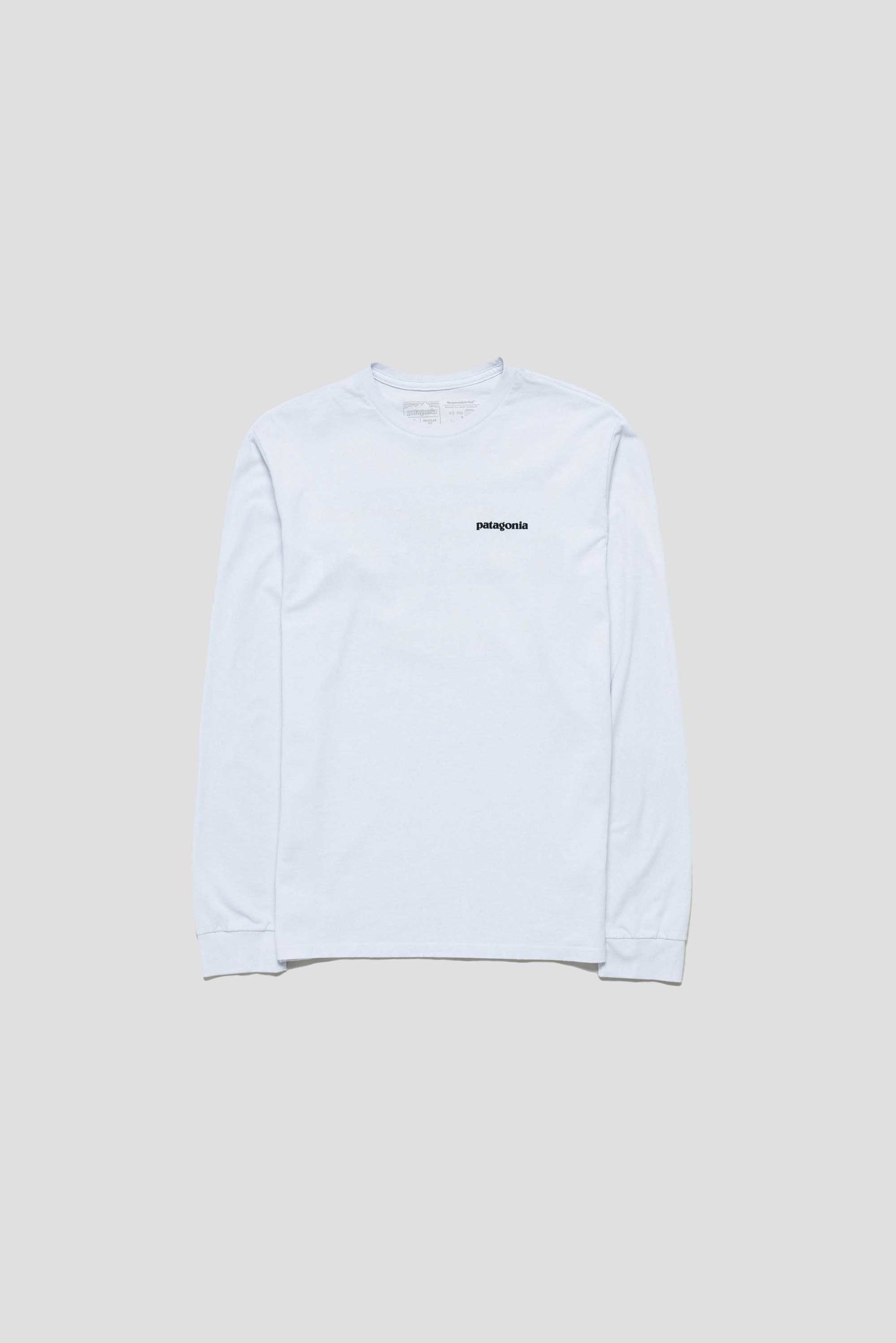 L/S P-6 Logo Responsibili-Tee White